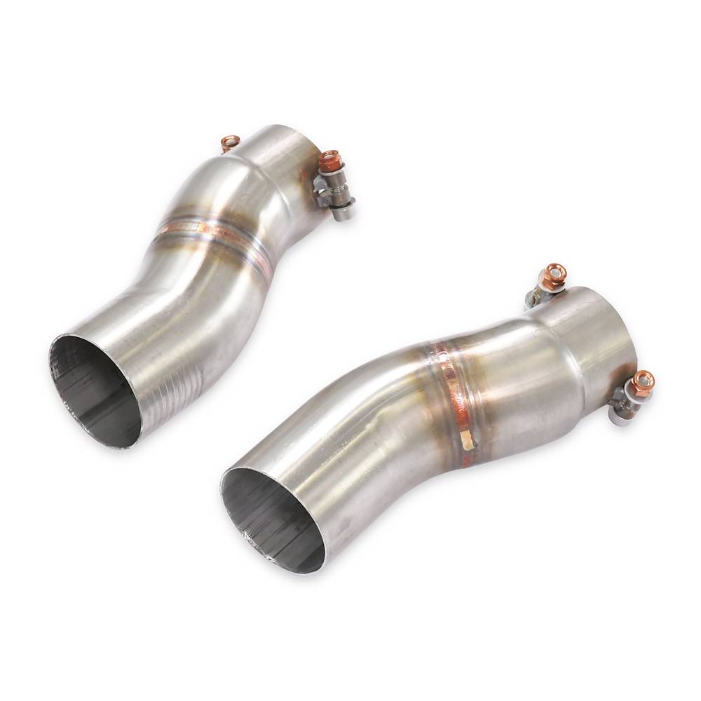 Connecting pipes kit Right - Left for OEM centre exhaust (Ø 70mm)