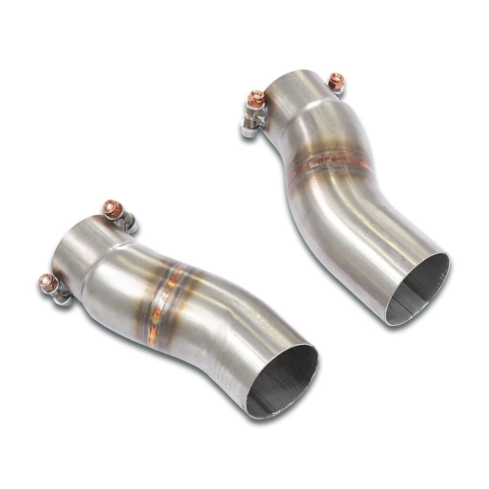 Connecting pipes kit Right - Left for OEM centre exhaust (Ø 70mm)