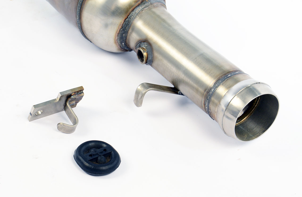 Anteriore sinistro con catalizzatore metallico