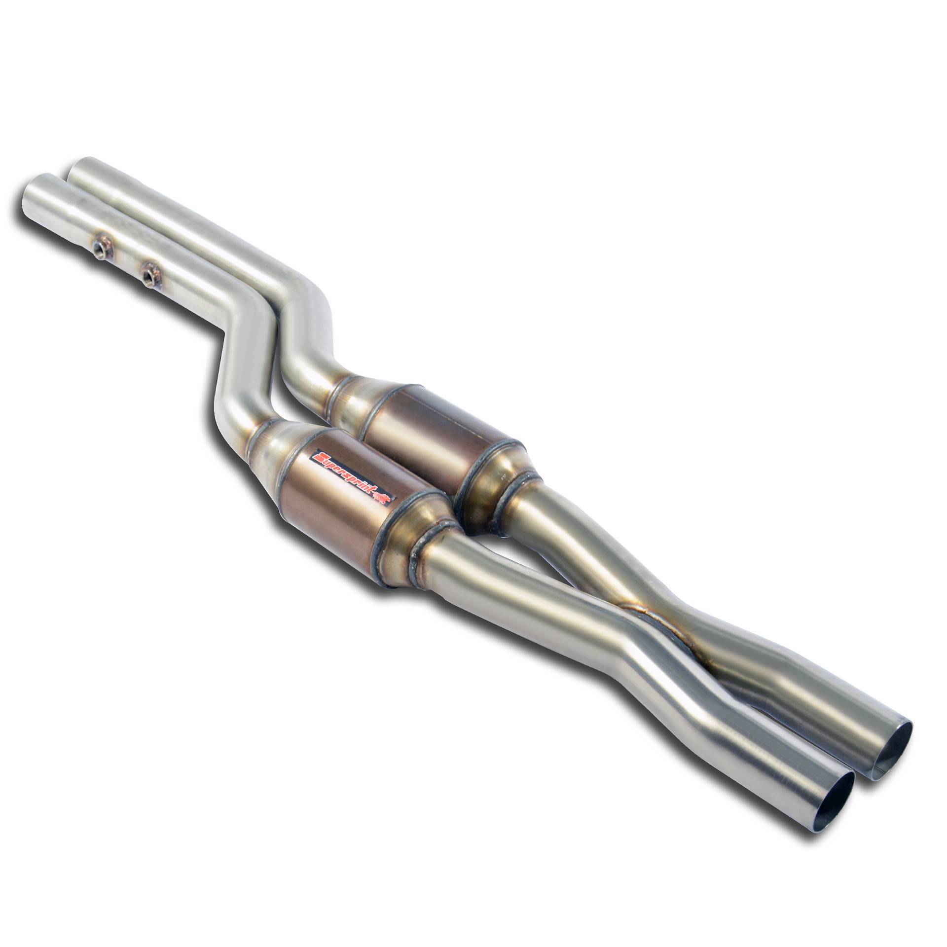 Front X-Pipe with Metallic catalytic converter right + left 