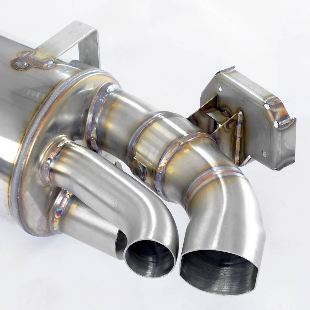 Rear exhaust right - left with valves