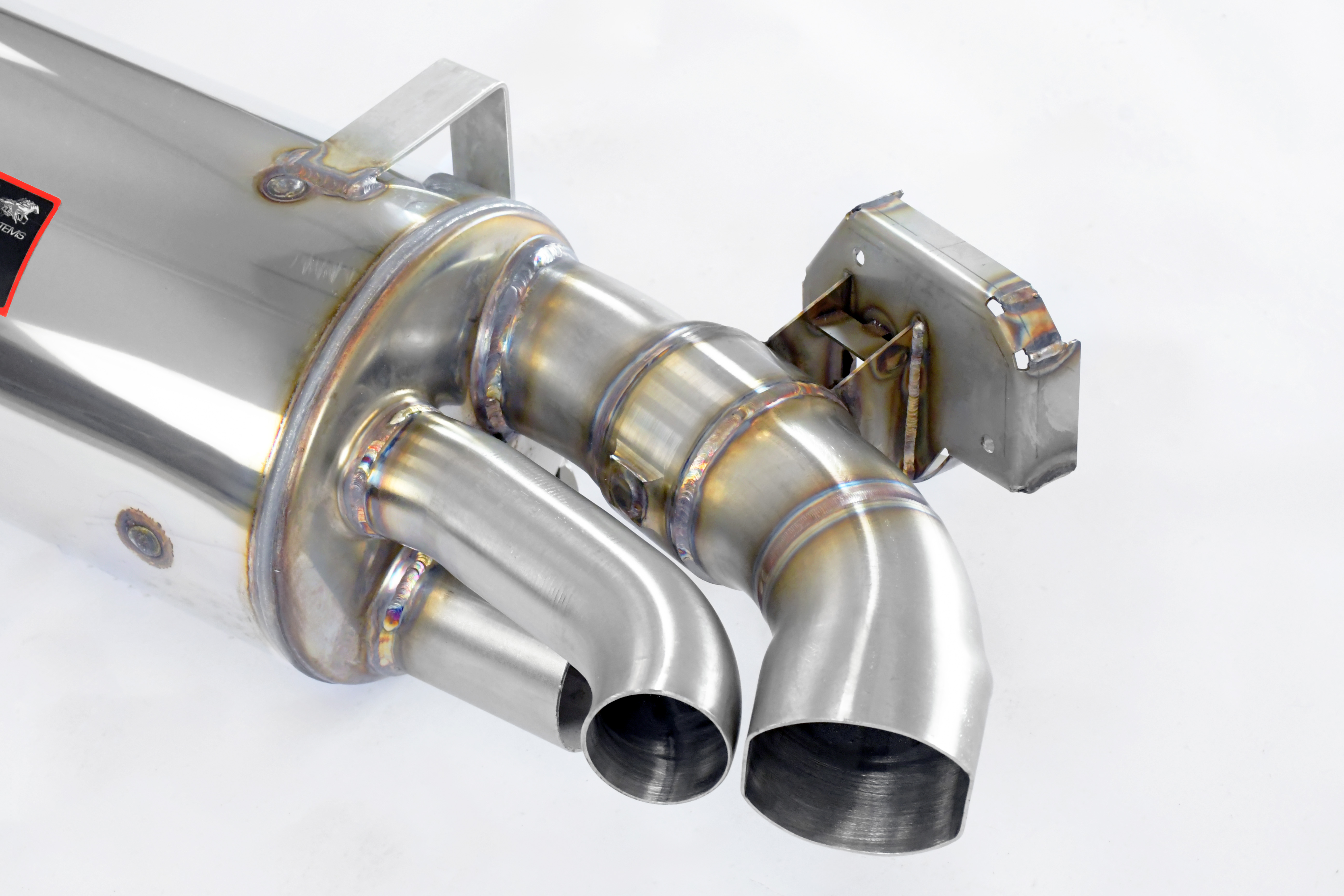 Rear exhaust right - left with valves