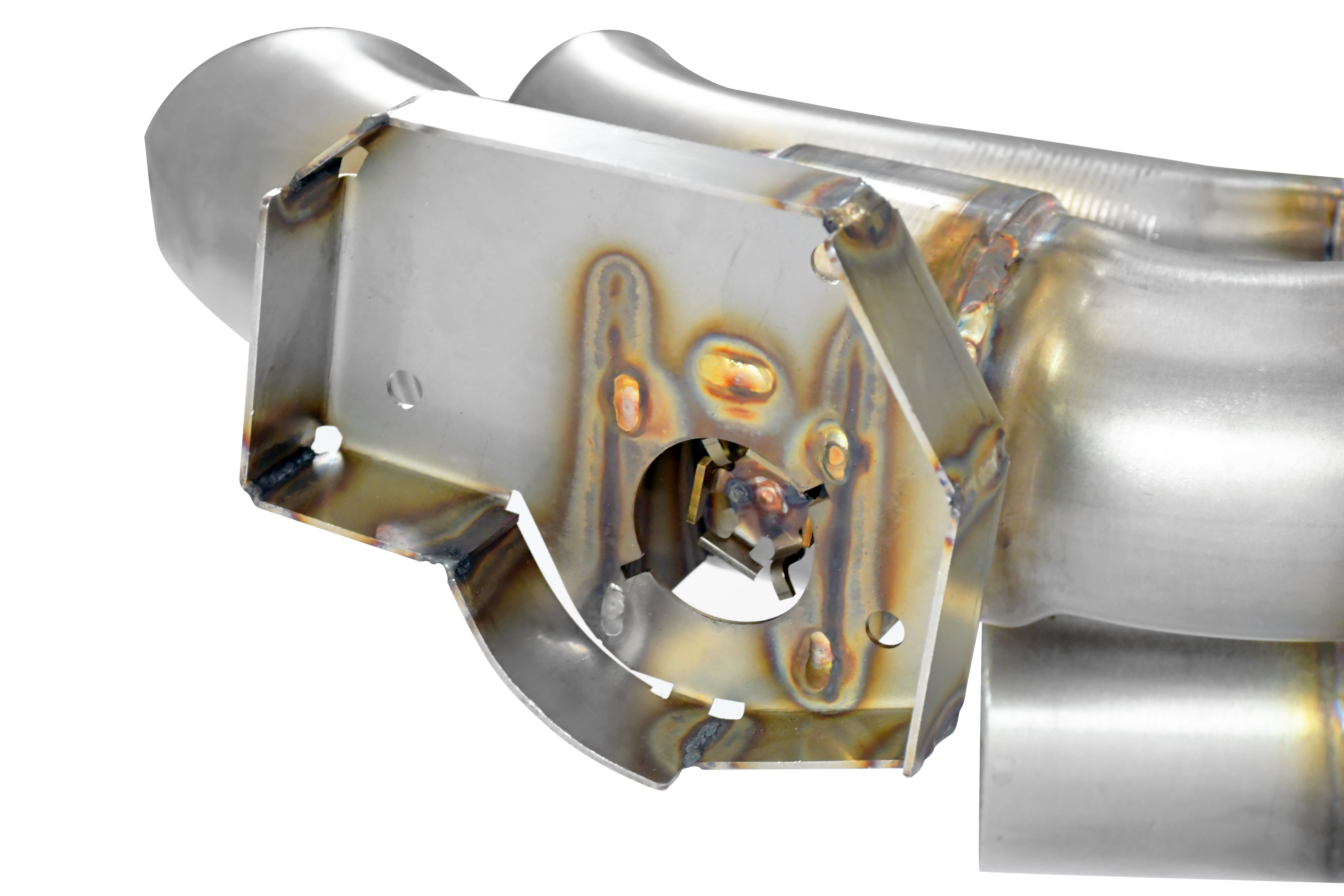 Rear exhaust right - left with valves