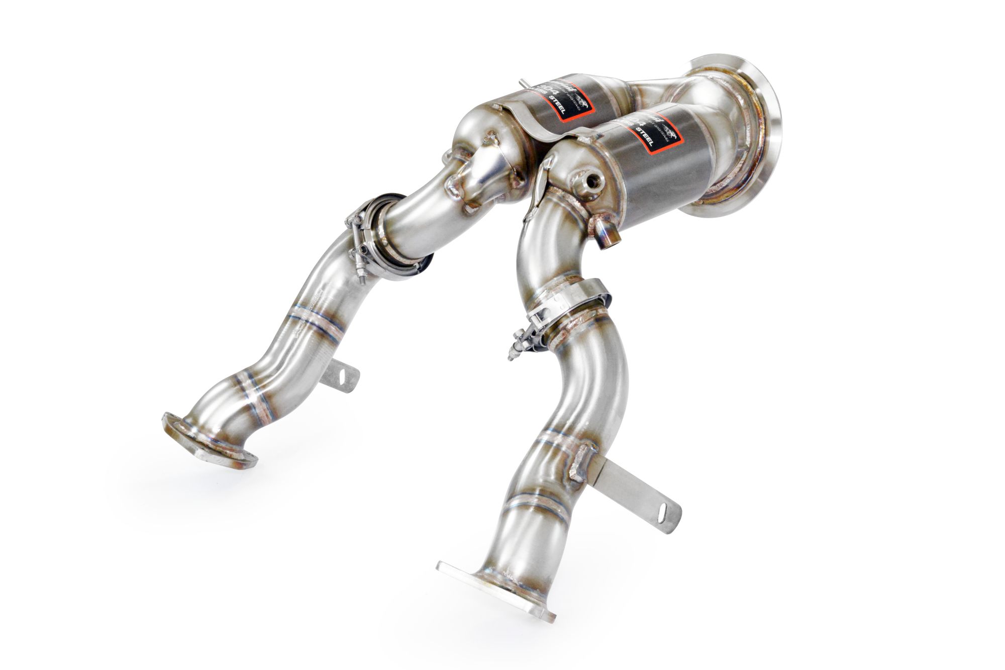 Downpipe + metallic catalytic right - left (Left / Right Hand Drive)