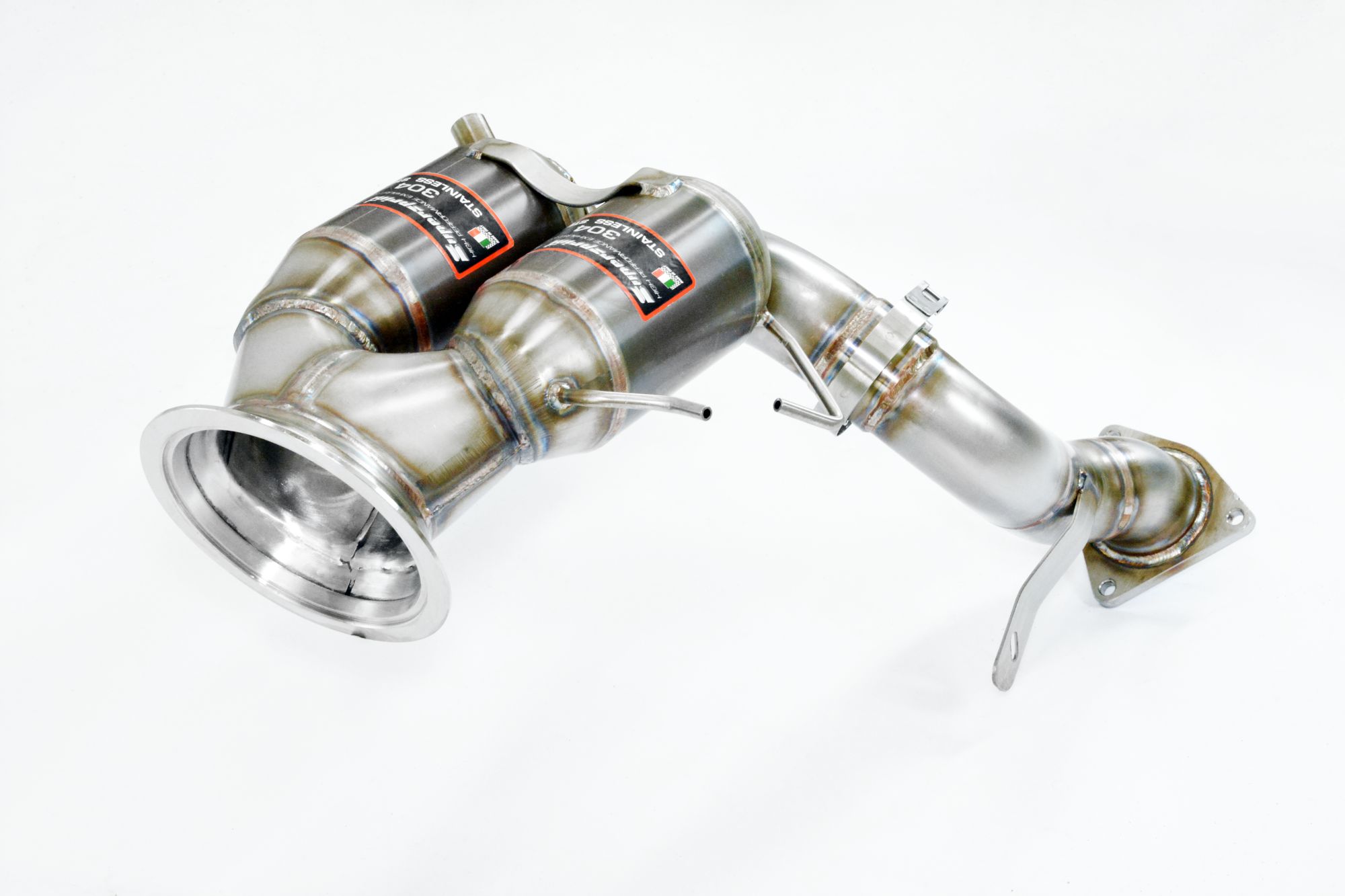 Downpipe + metallic catalytic right - left (Left / Right Hand Drive)