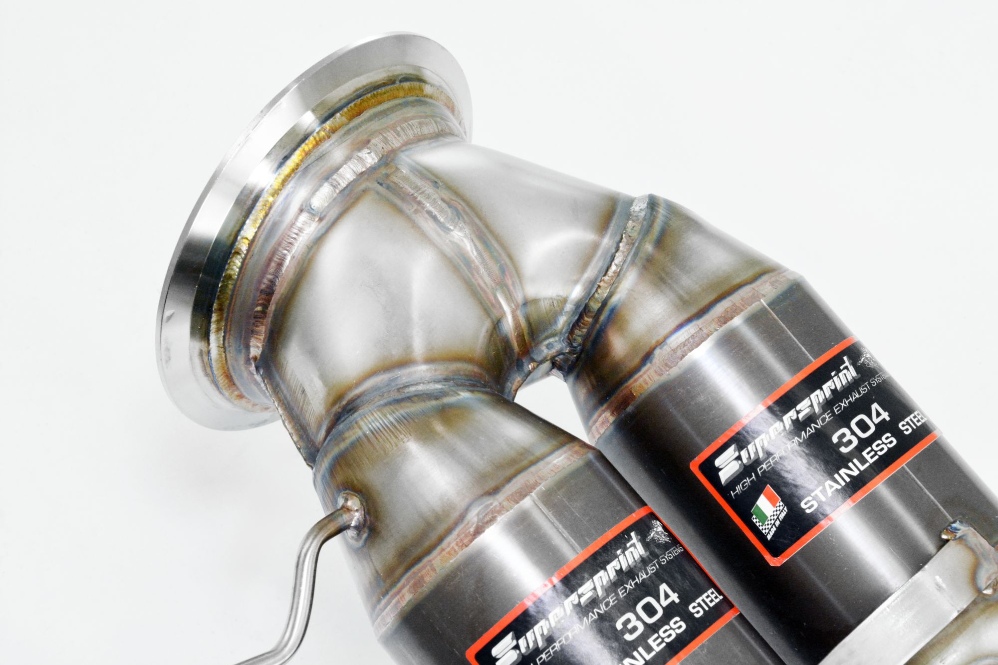 Downpipe + metallic catalytic right - left (Left / Right Hand Drive)