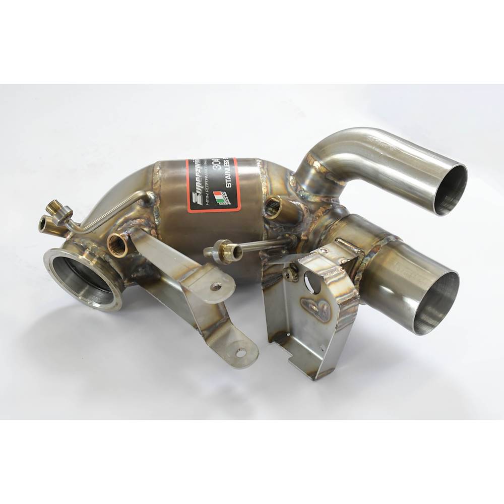 Catalizzatore metallico destro - sinistro 100 CPSI con valvola