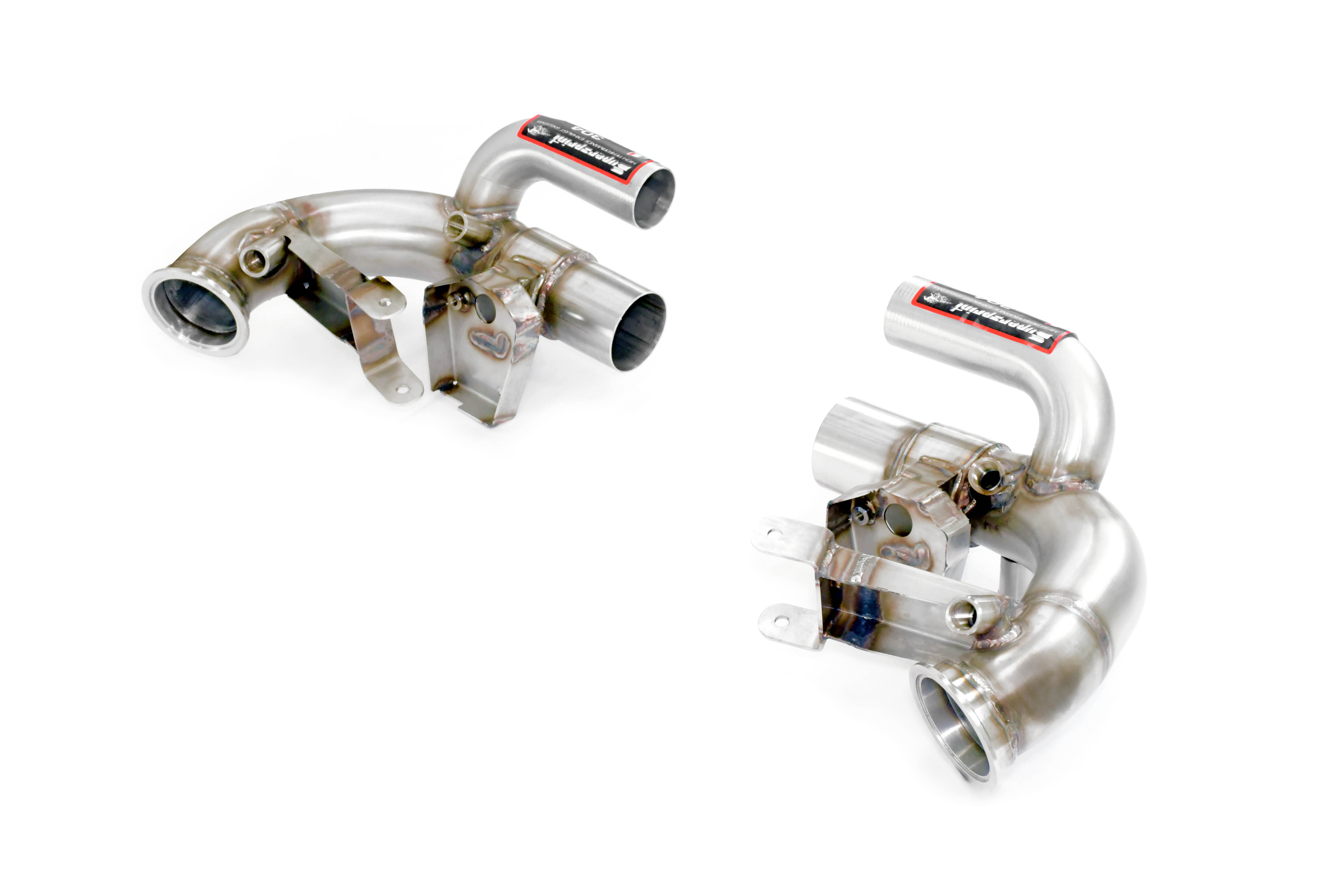 Vorderrohr Kit Rechts + Links (für Katalysator Ersatz + GPF) mit Klappe