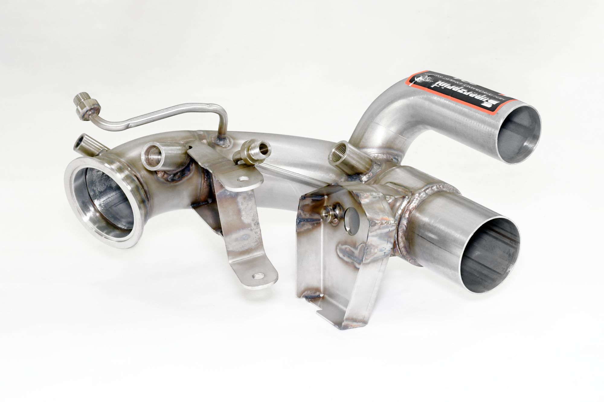 Front pipes kit Right - Left (Replaces catalytic converter + GPF) with valve