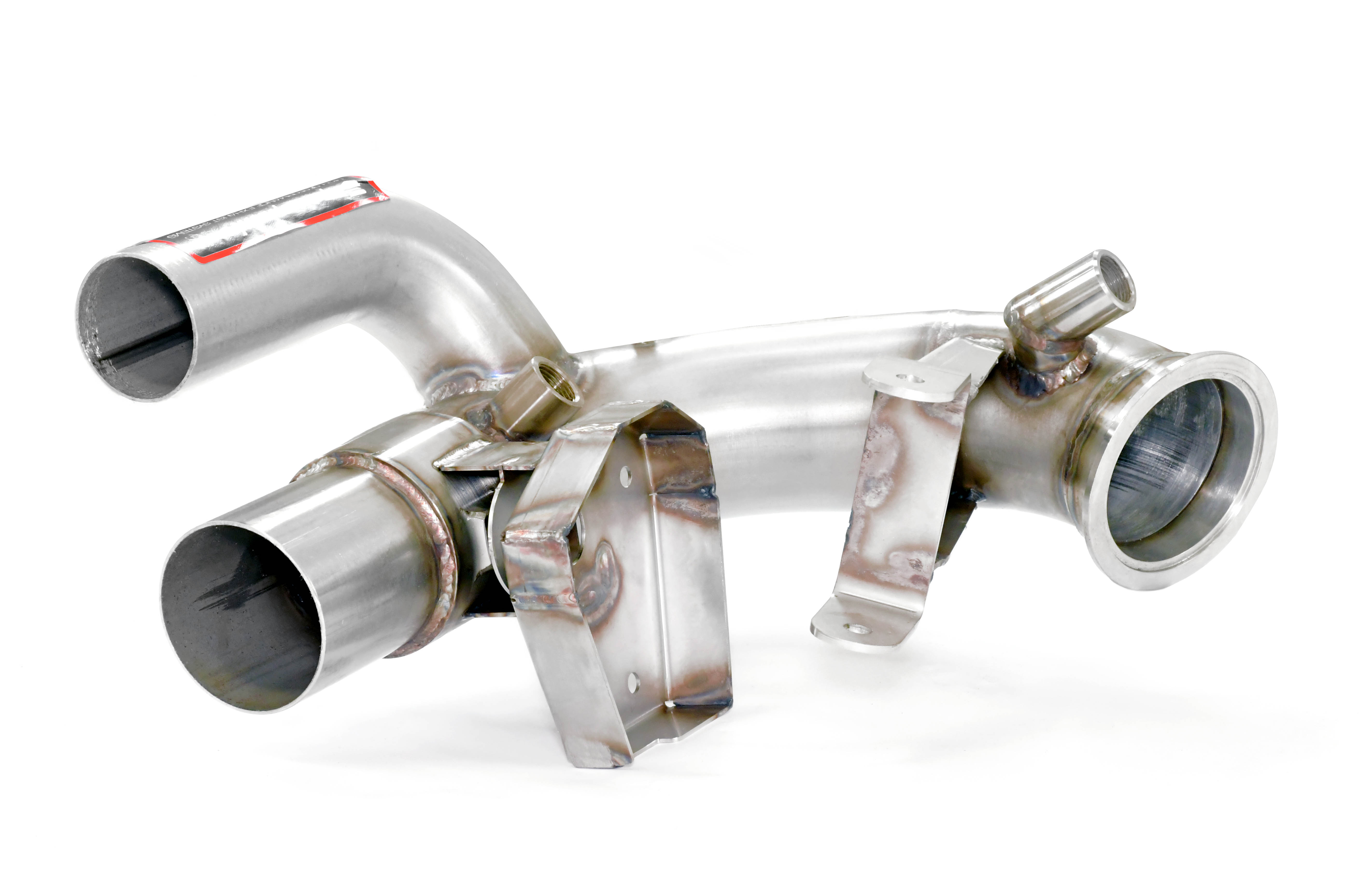 Front pipes kit Right - Left (Replaces catalytic converter + GPF) with valve