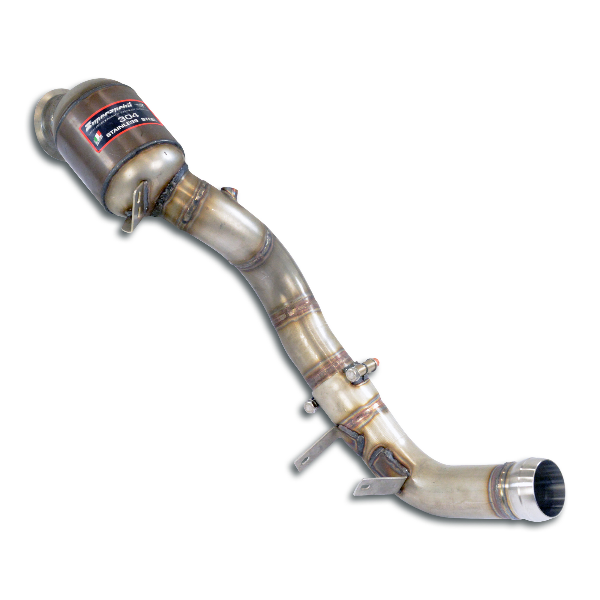 Downpipe Right + Metallic pre-catalytic converter Deletes the secondary catalytic (RHD - LHD)