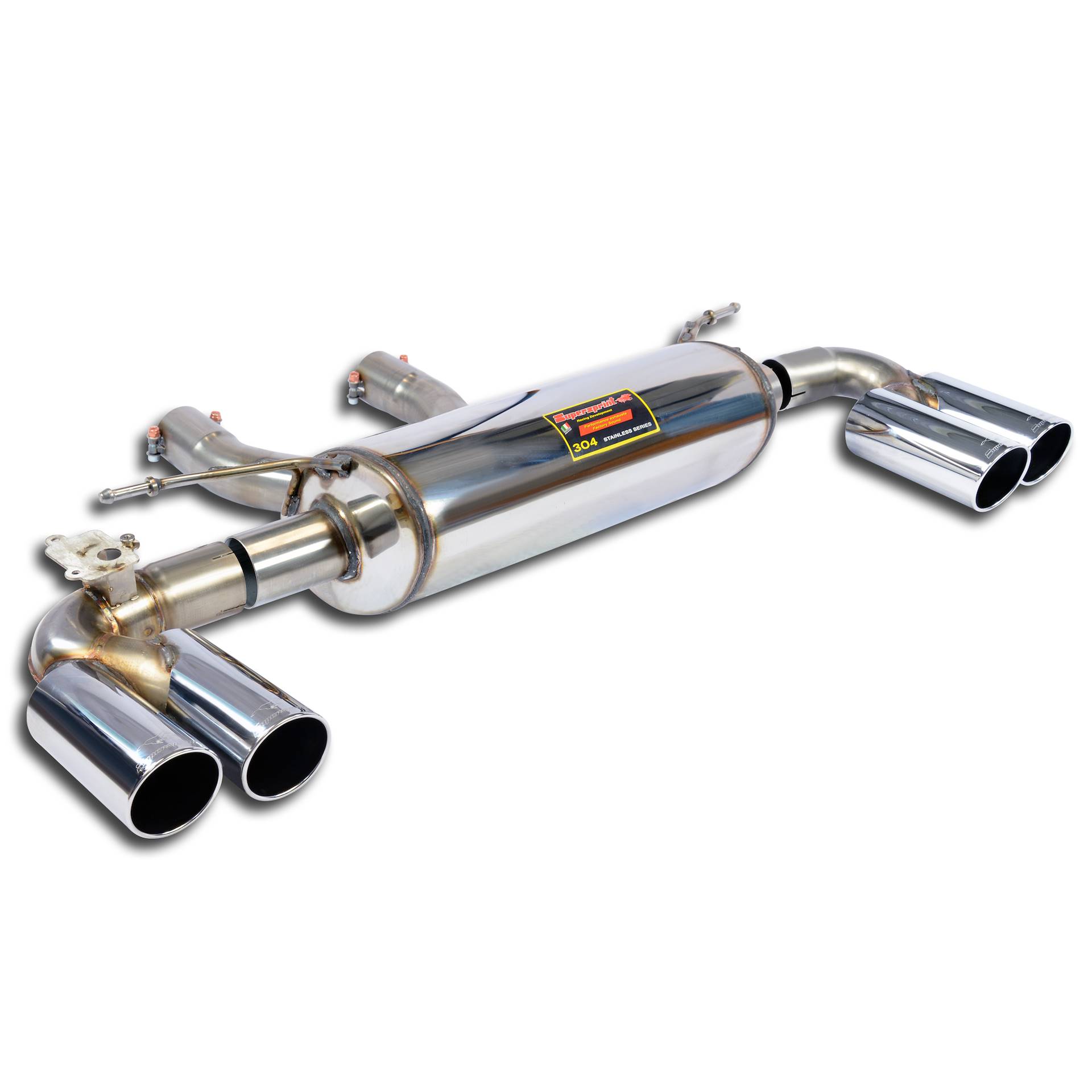Rear exhaust Right OO80 - Left OO80 with valve