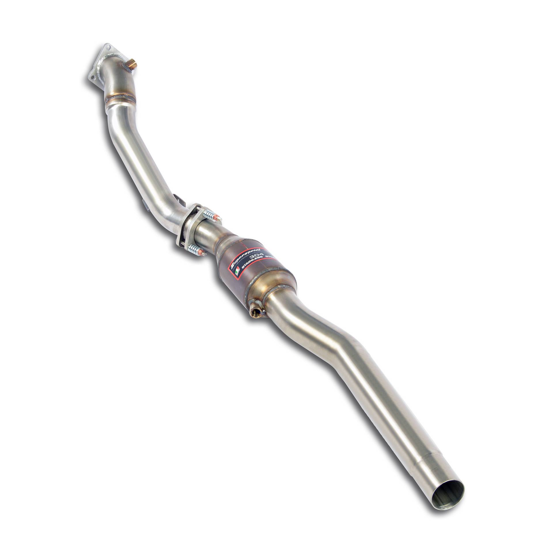 Kit tubo turbina sinistro con catalizzatore metallico