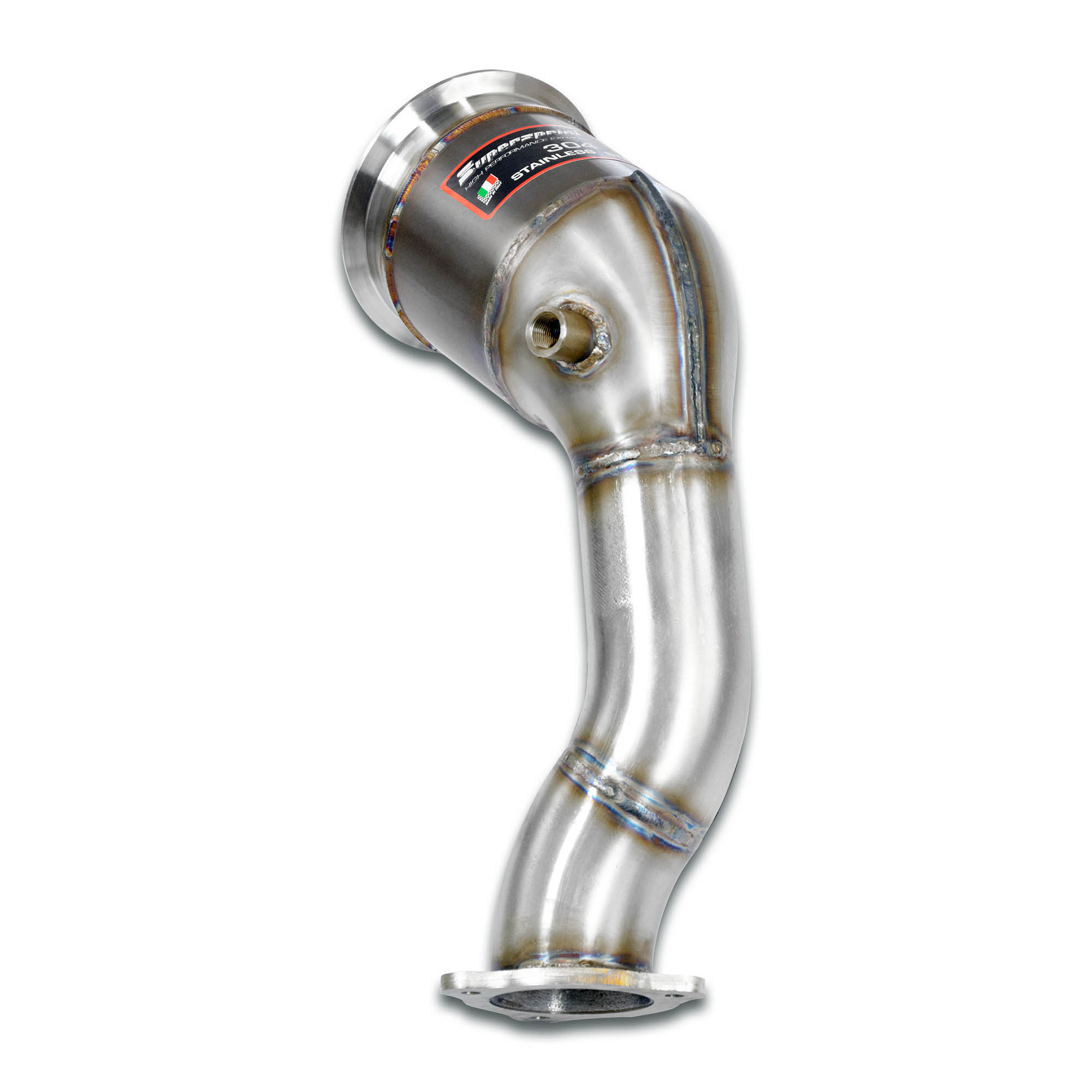 Downpipe Links + Sport Metallkatalysator (Left Hand Drive / Right Hand Drive)