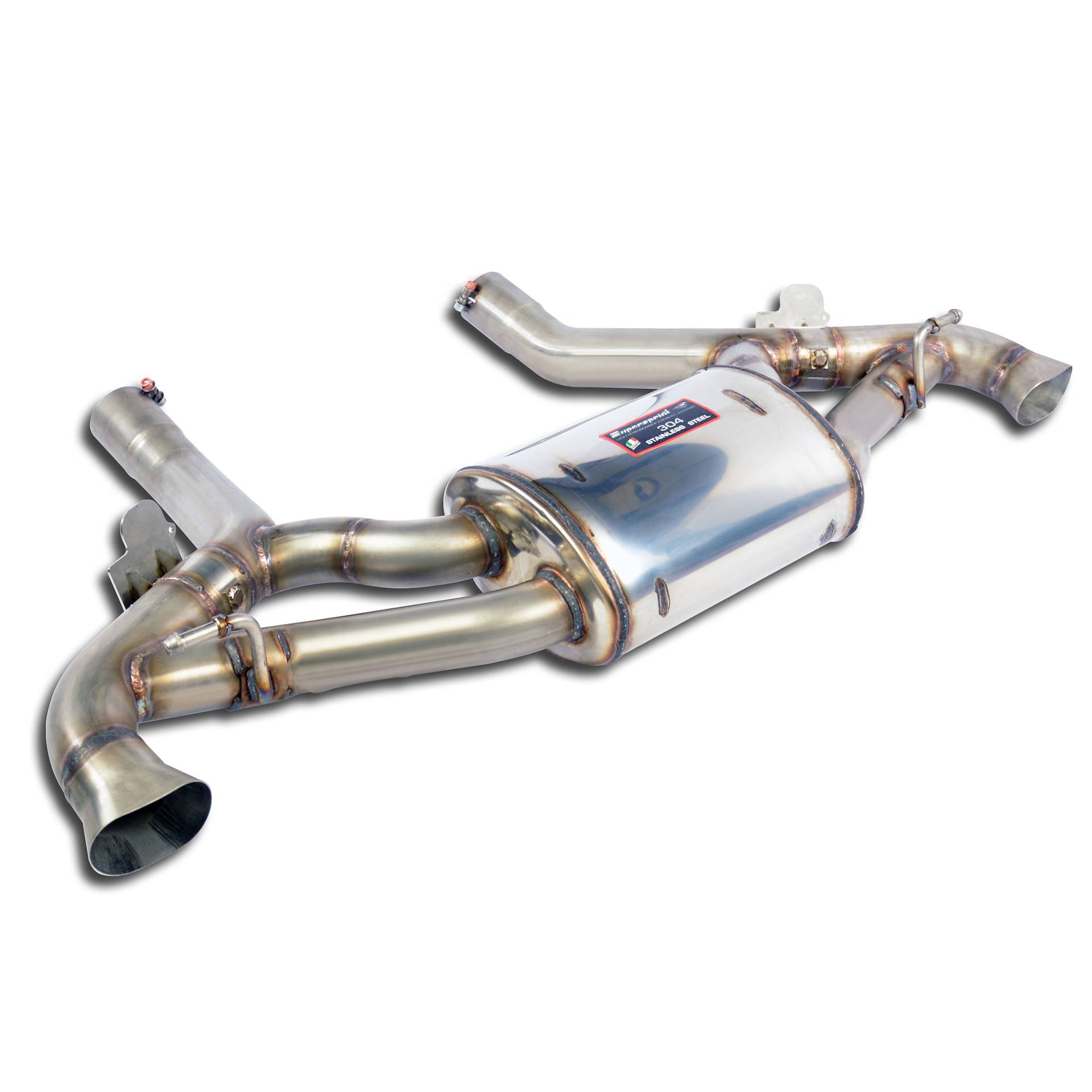 Rear exhaust right - left with valves For OEM diffusor