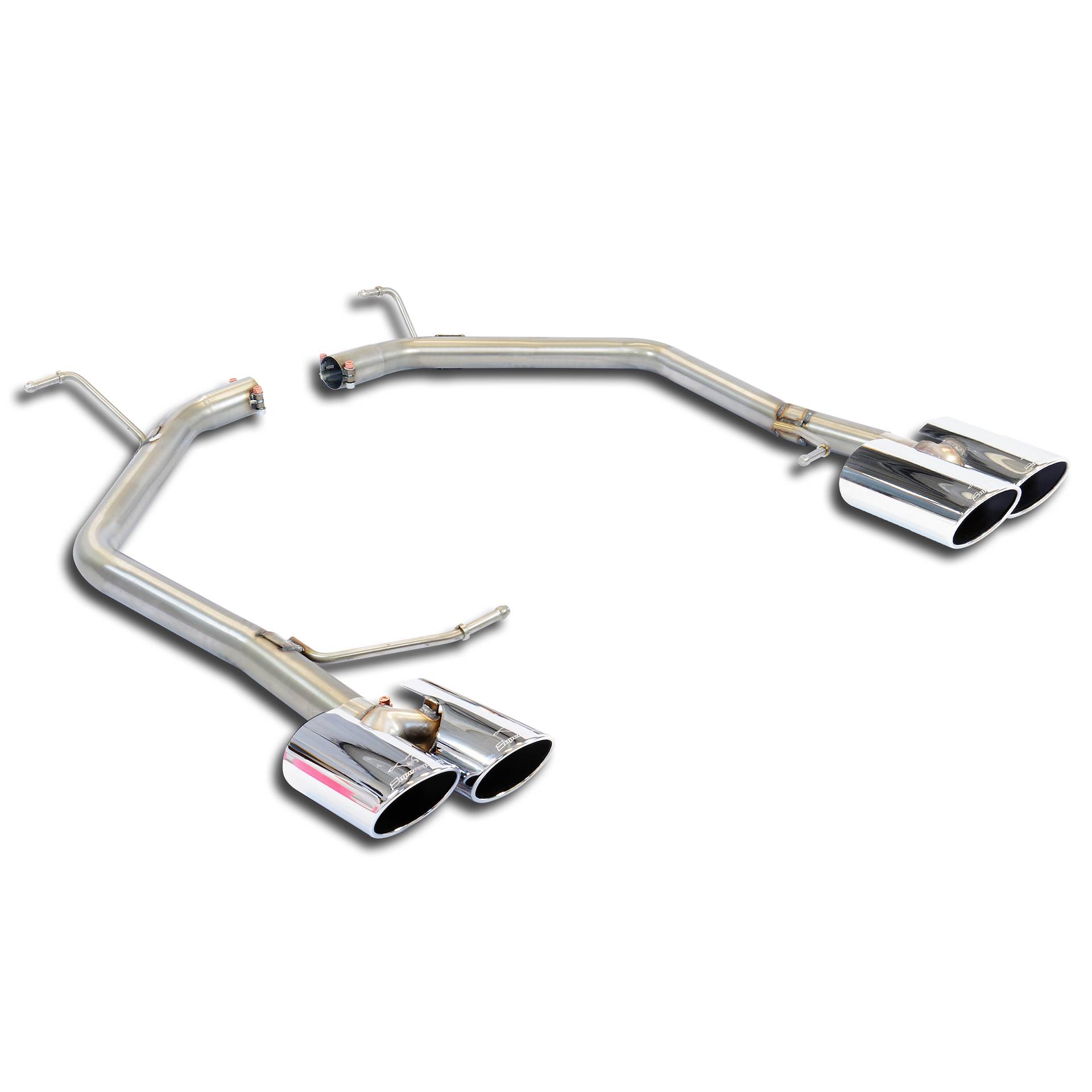 Rear pipes Right 100x75 - Left 100x75 (Muffler delete)