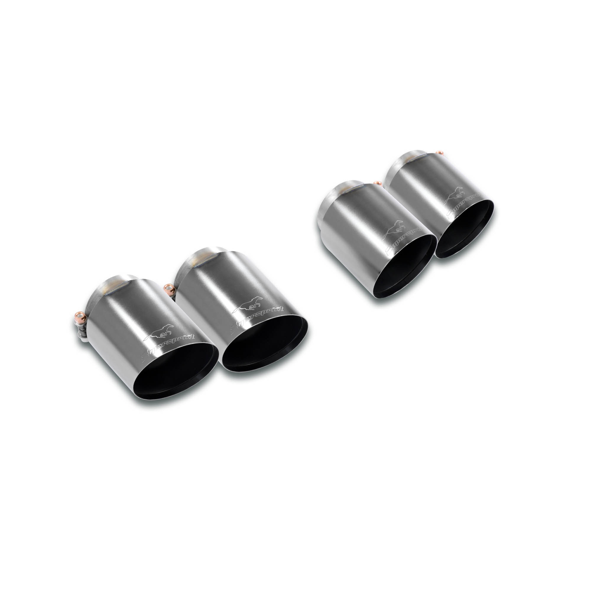 Kit terminali Race-Gun Metal Grey Destro OO100 - Sinistro OO100