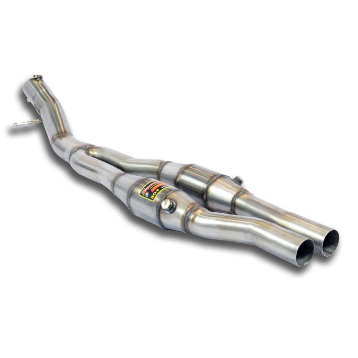 Front pipes kit with metallic catalytic right - left