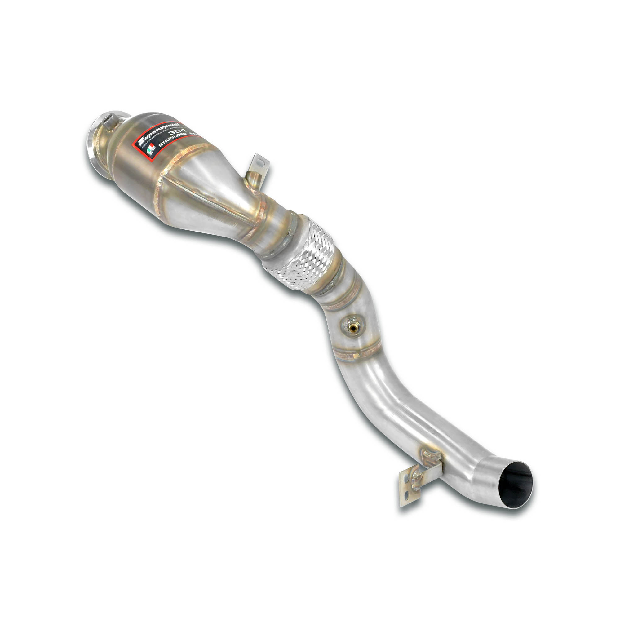 Turbo downpipe kit +  Metallic catalytic converter Right 100CPSI Accepts the stock Cat.-Back system