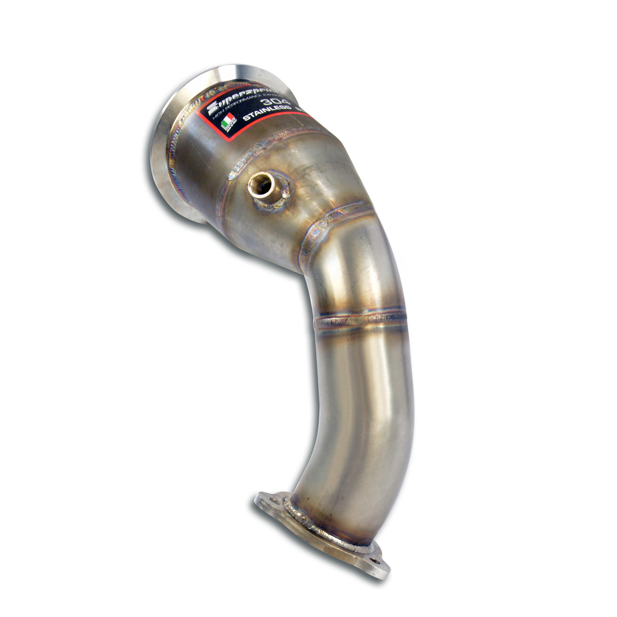 Downpipe Links + Sport Metallkatalysator (Left Hand Drive / Right Hand Drive)