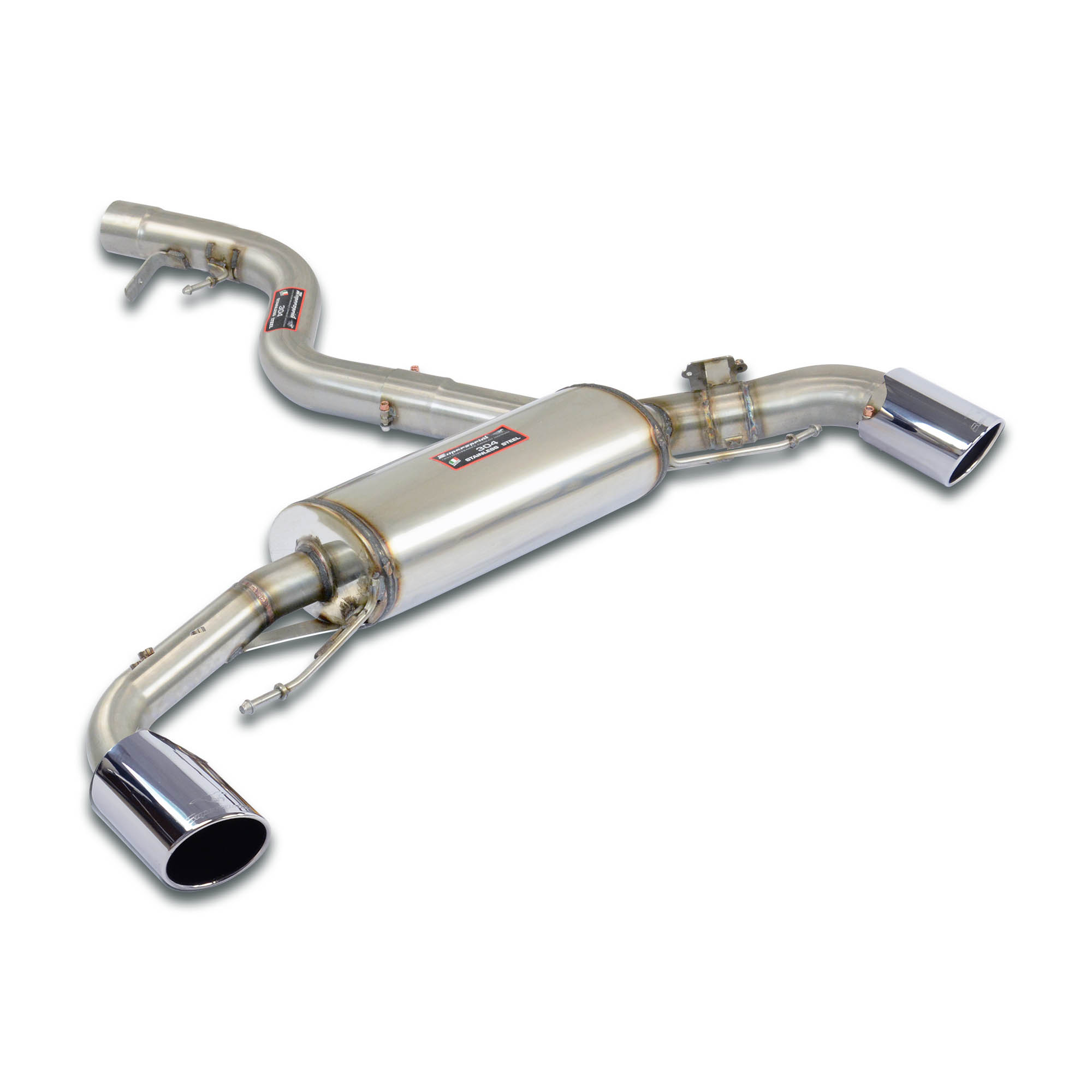 Rear exhaust Right O100 - Left O100 with valve