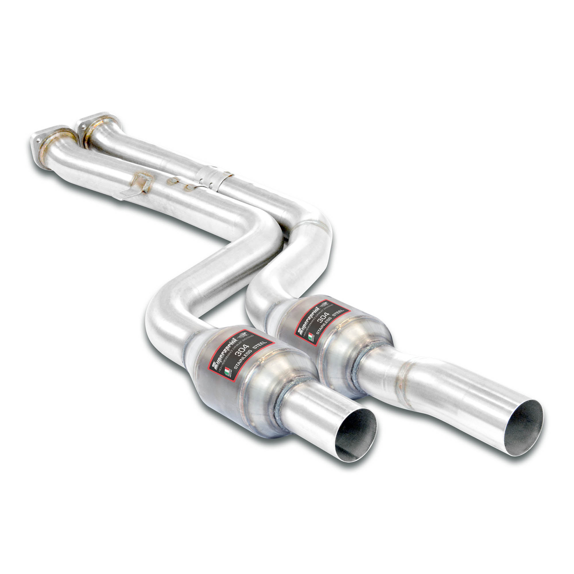 Front exhaust with  Metallic catalytic