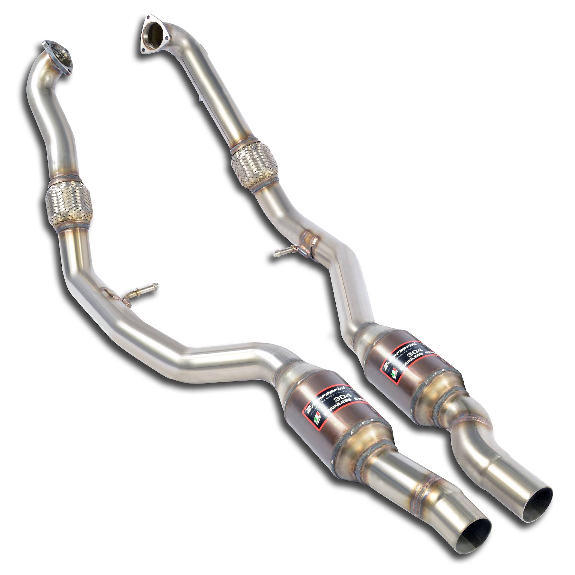 Front Metallic catalytic converter Right - Left 