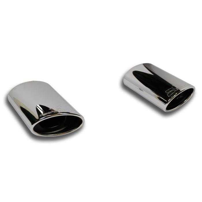 Oval endpipe kit Right + Left 145 x 95