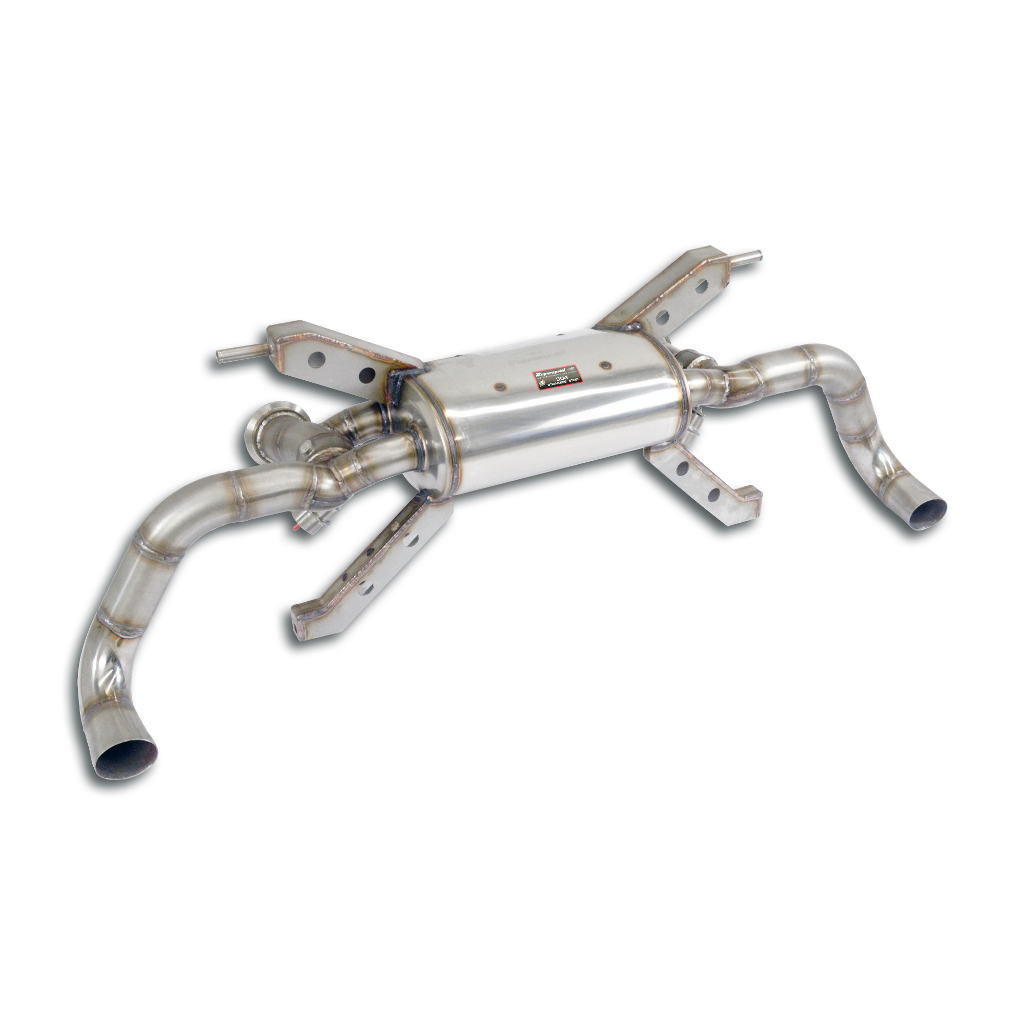 Rear exhaust with valves Right - Left Suono Variabile (Deletes the stock, secondary catalytics - fits to the stock endpipes)