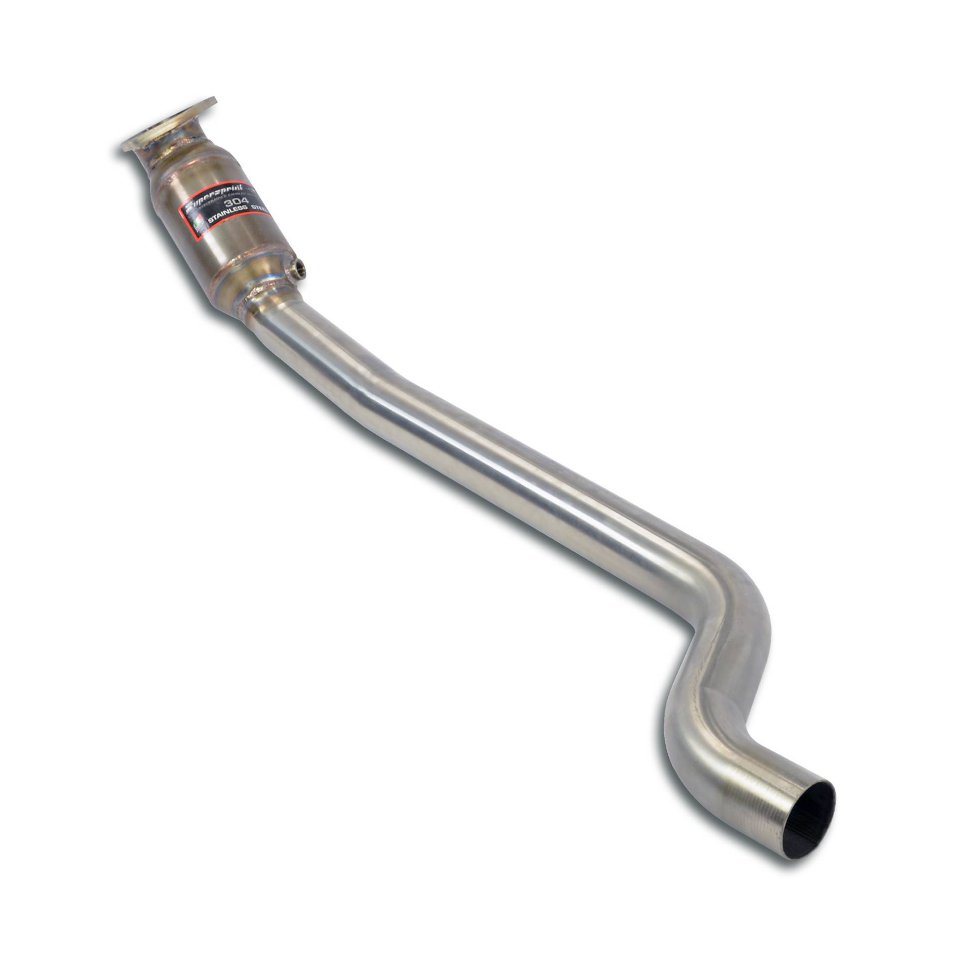 Downpipe right with metallic catalytic 