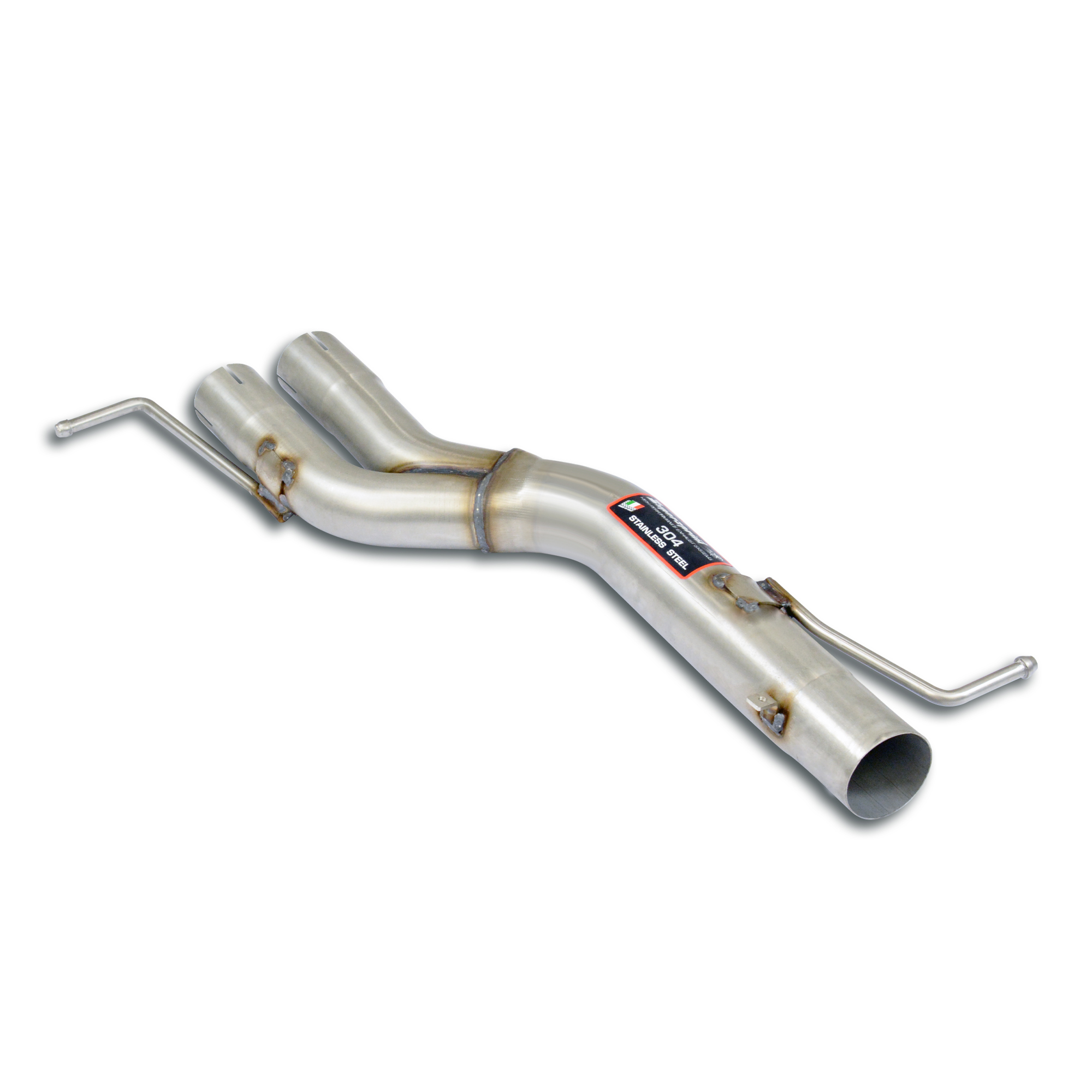 Non-resonated, Y-Pipe mid section (Deletes OEM centre exhaust)