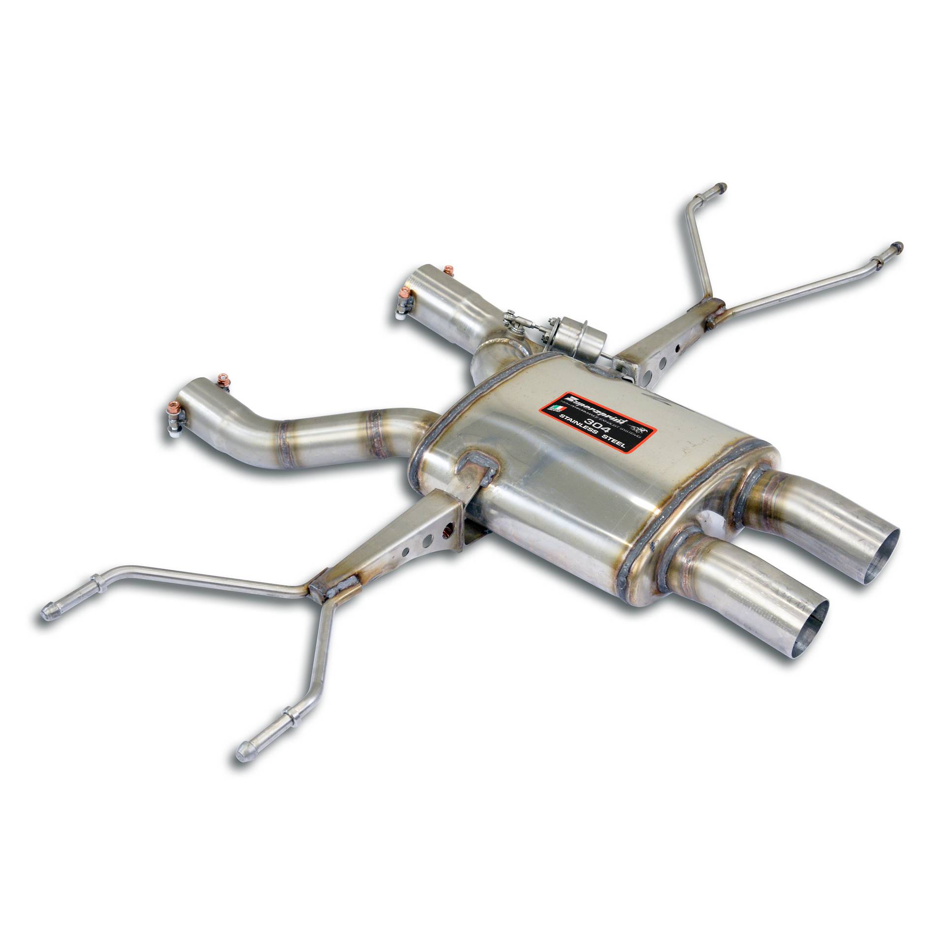 Dual Sound rear muffler, with flap