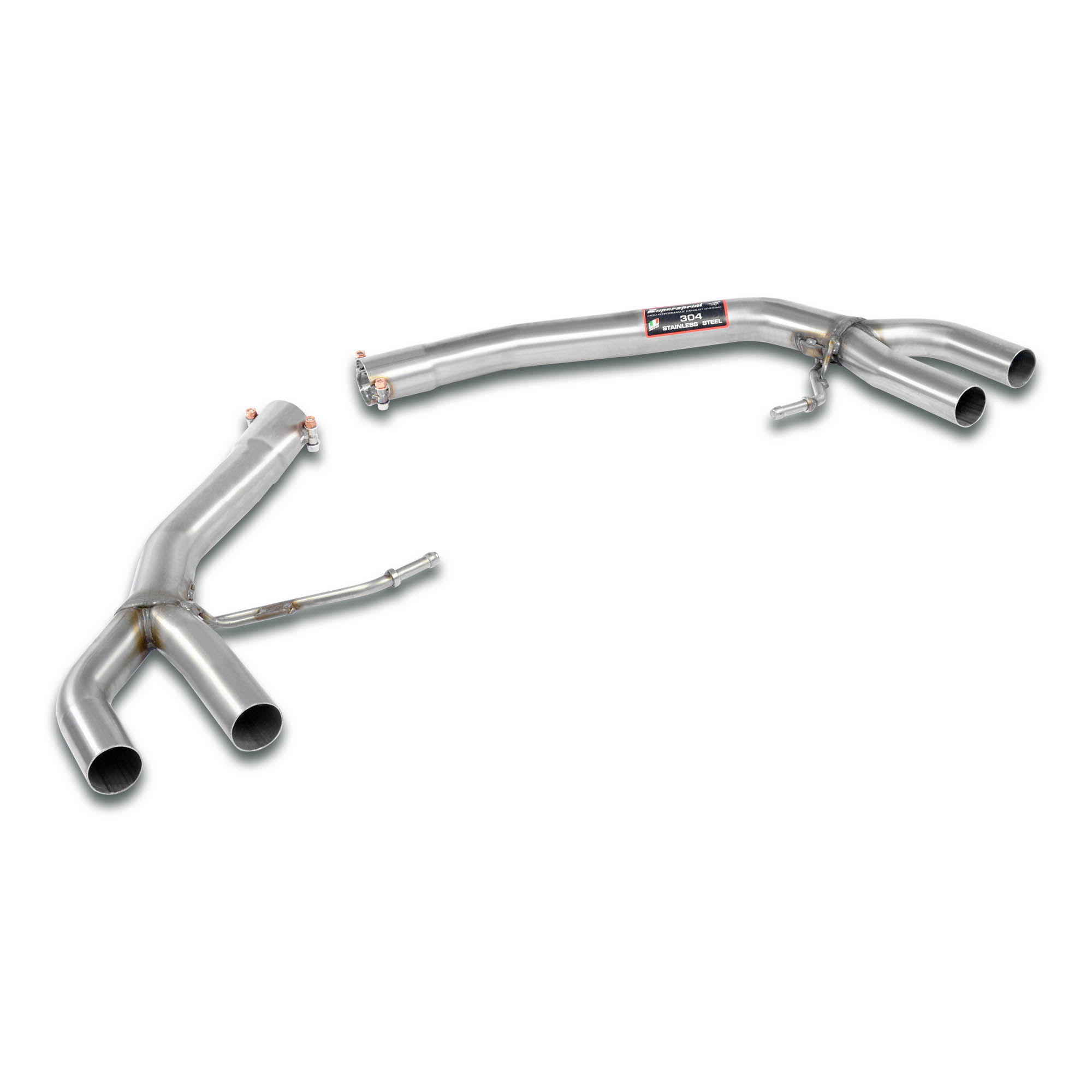 Rear pipe kit Right - Left (Muffler delete)