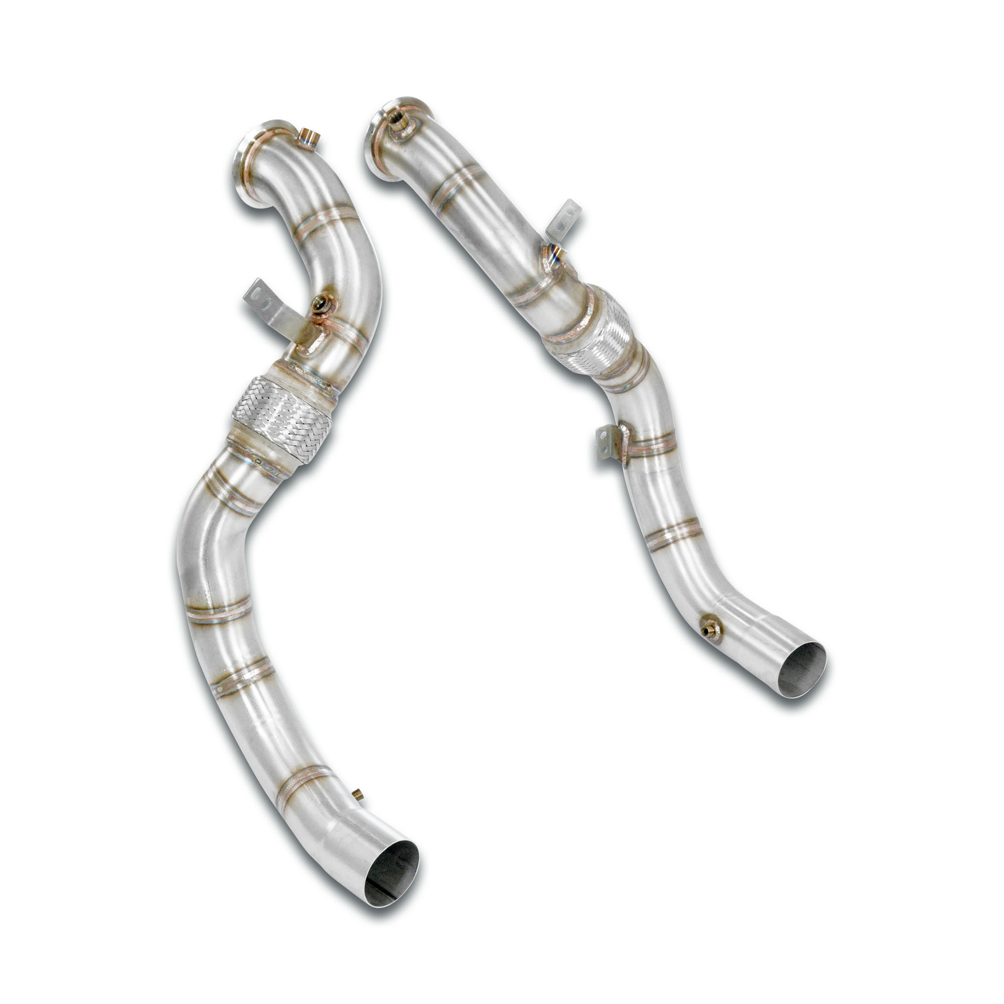 Turbo downpipe kit Right - Left  (Replaces catalytic converter) Accepts the stock Cat.-Back system