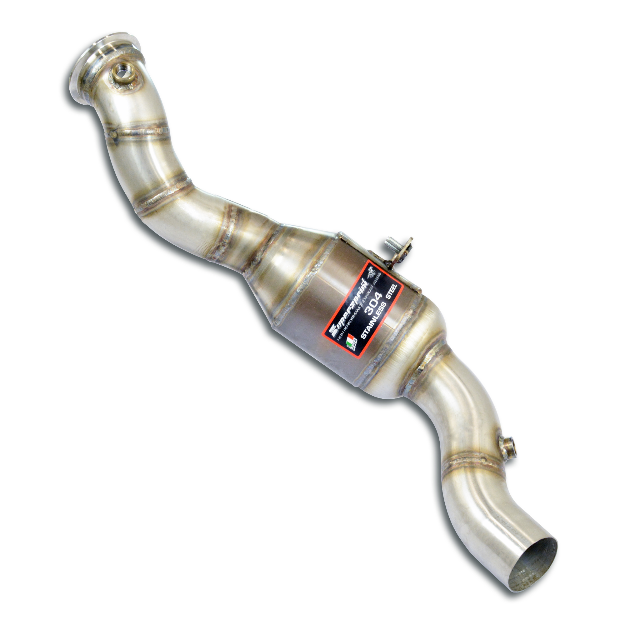Downpipe Left + Metallic catalytic