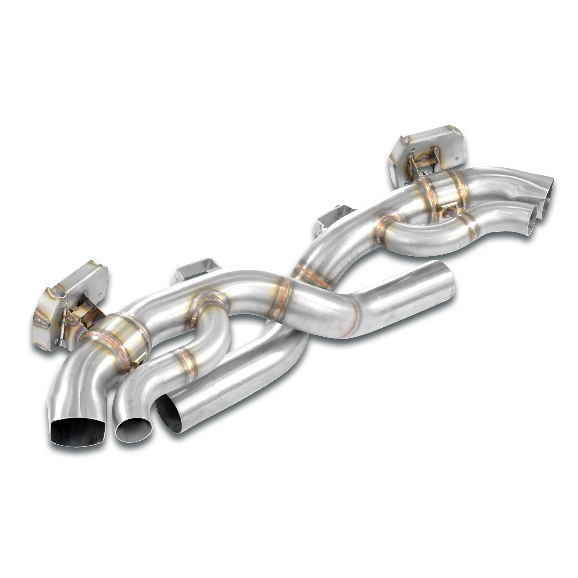 Rear pipe kit Right - Left with valves (Muffler delete)