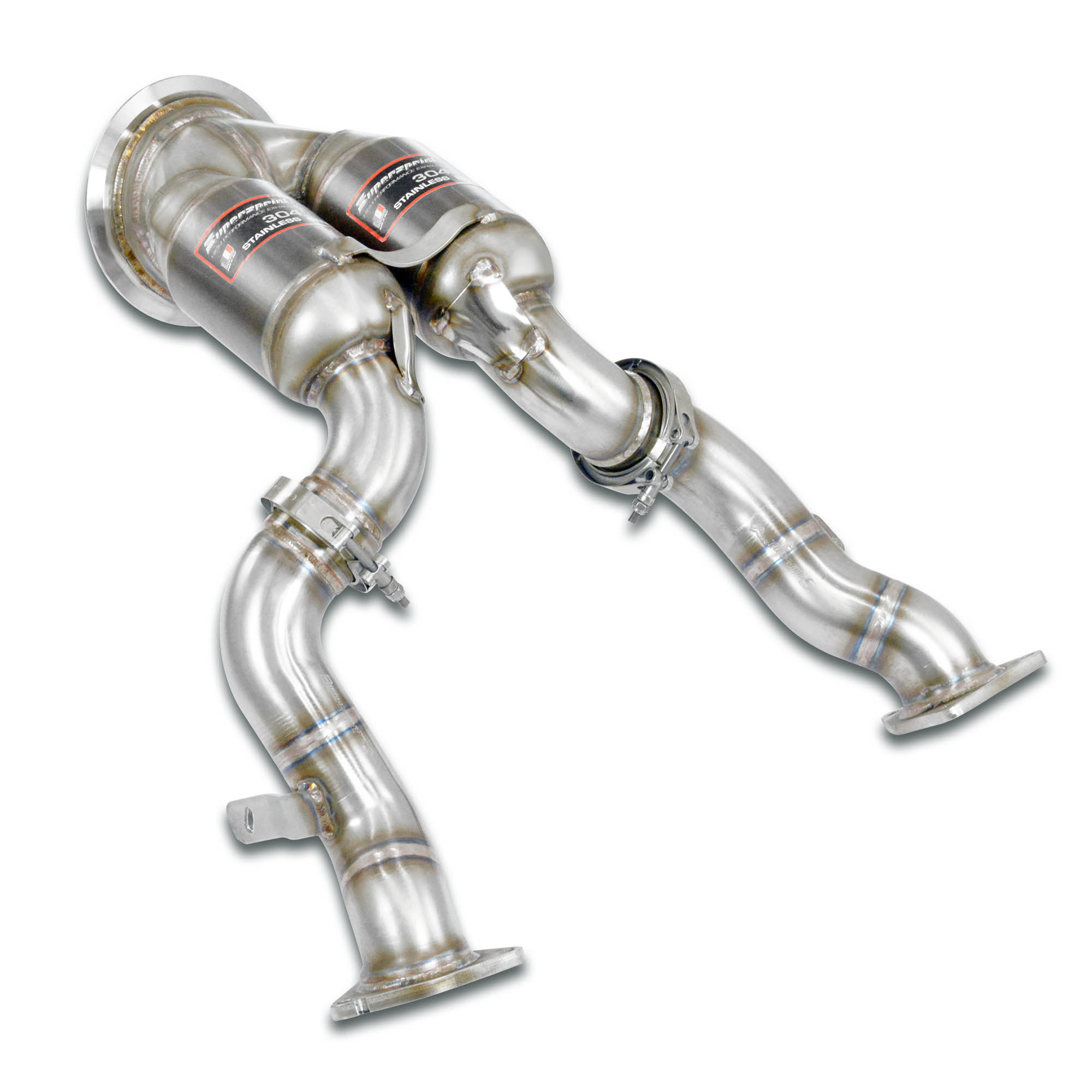 Downpipe mit Metalkatalysator Rechts - Links<br>(Left / Right Hand Drive)