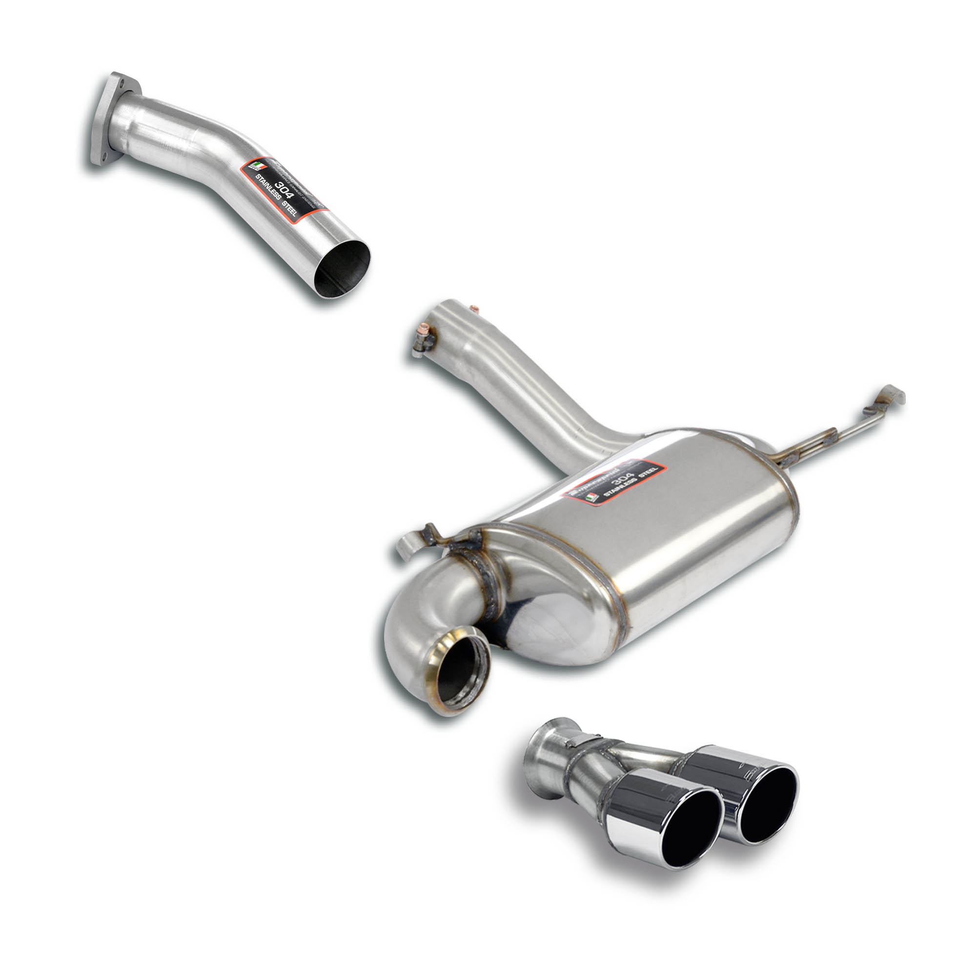 Rear muffler package