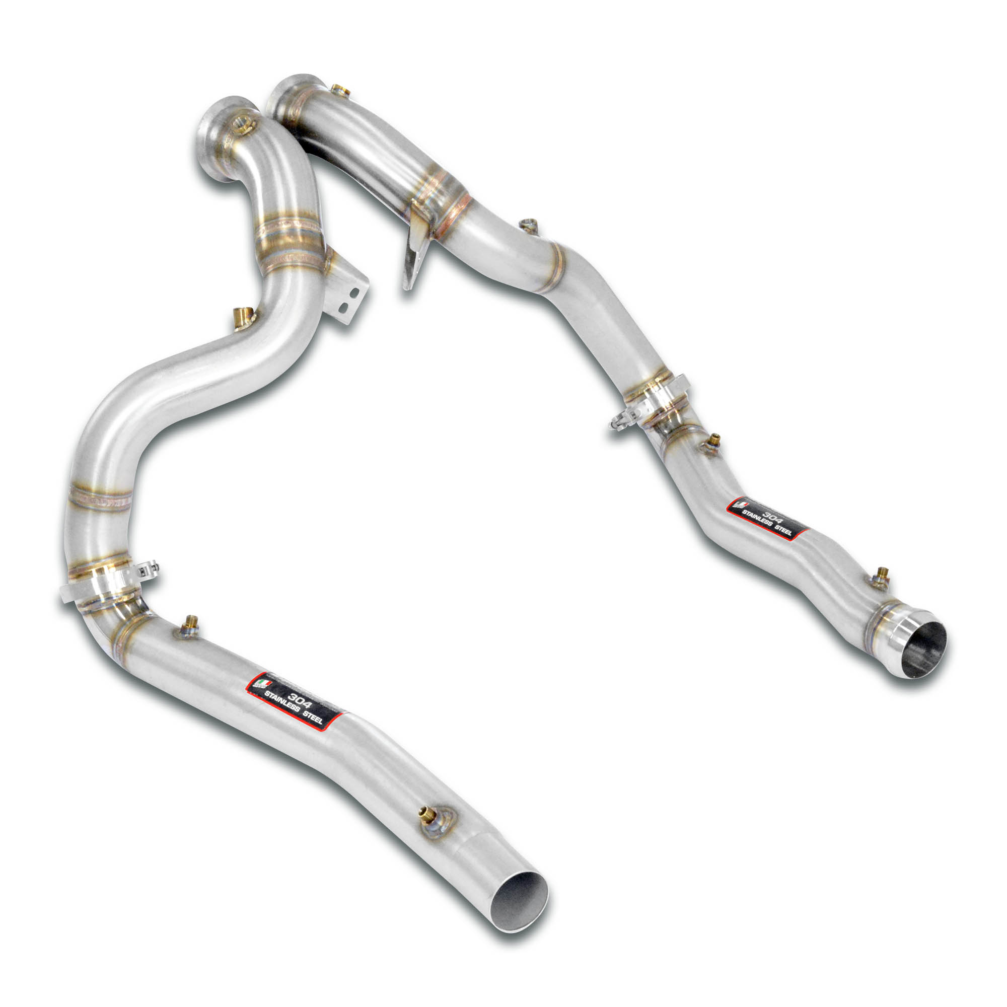 Downpipe kit Right + Left (Replaces catalytic converter)