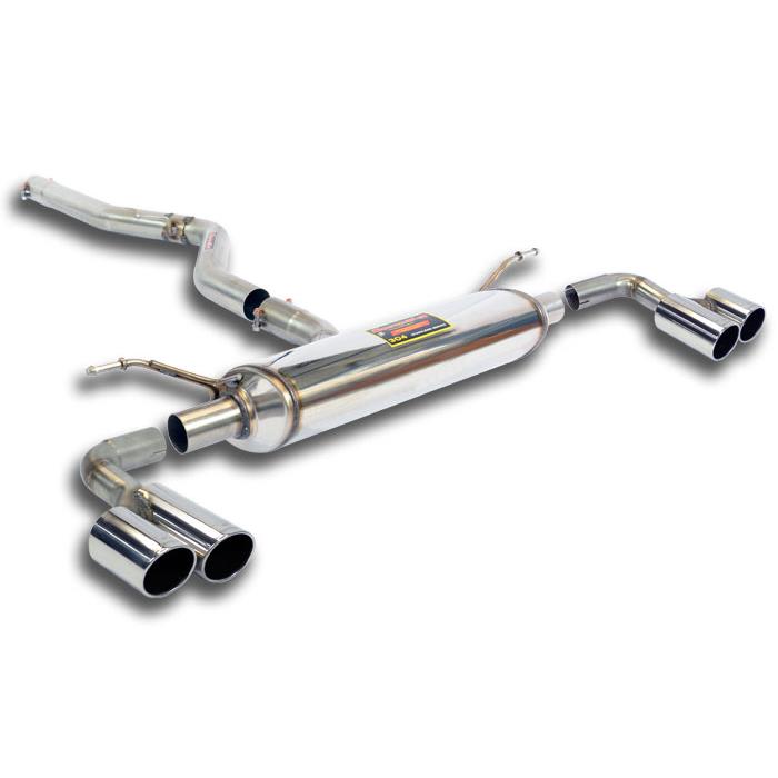 Connecting pipe + rear exhaust Right OO90 - Left OO90