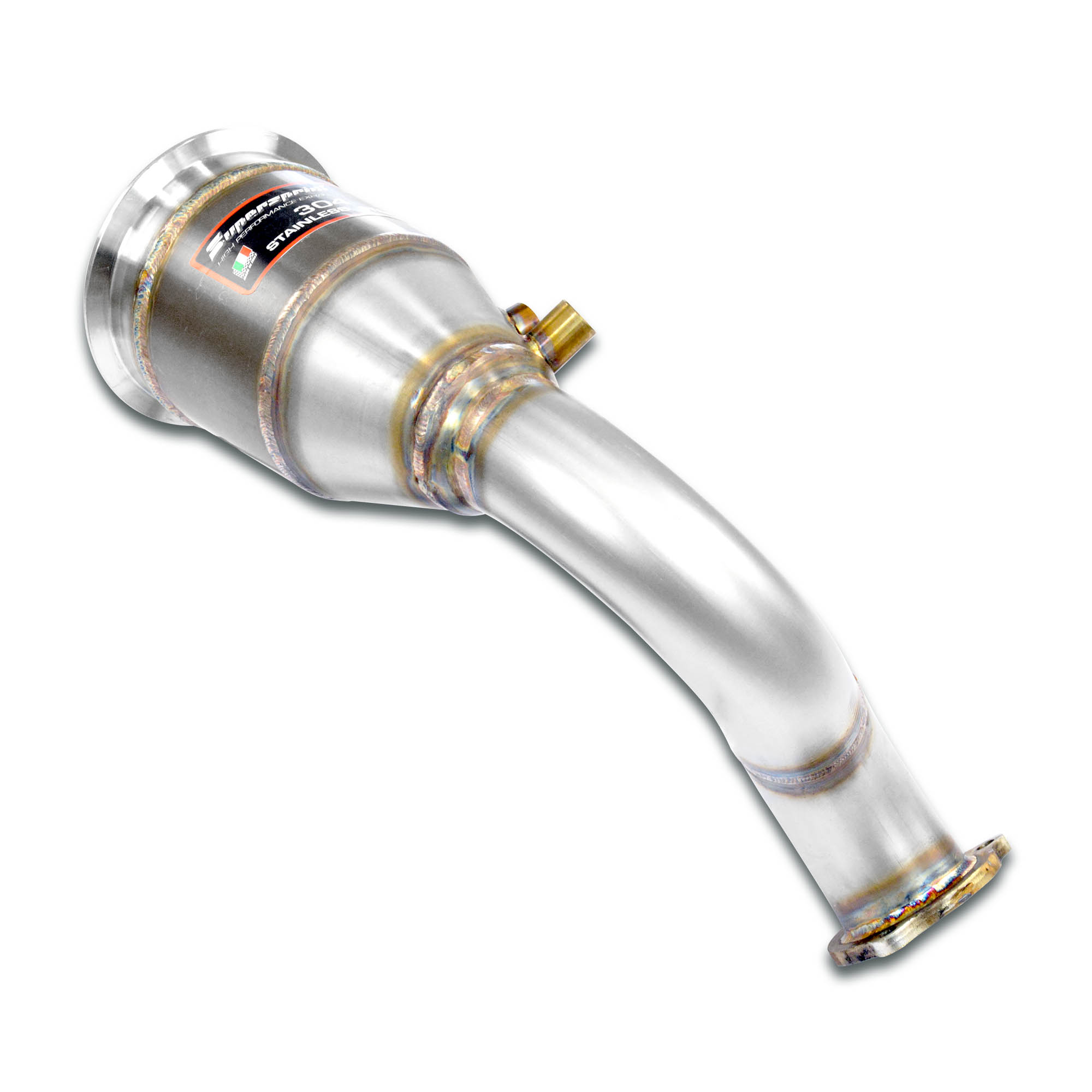 Downpipe Sinistro + catalizzatore metallico 