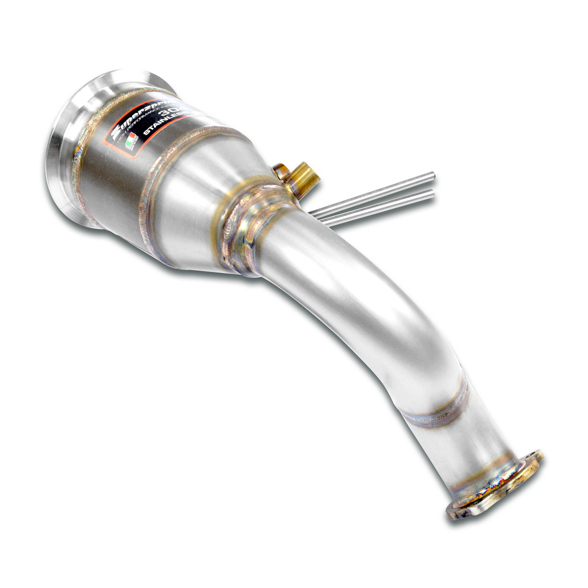Downpipe Sinistro + catalizzatore metallico 
