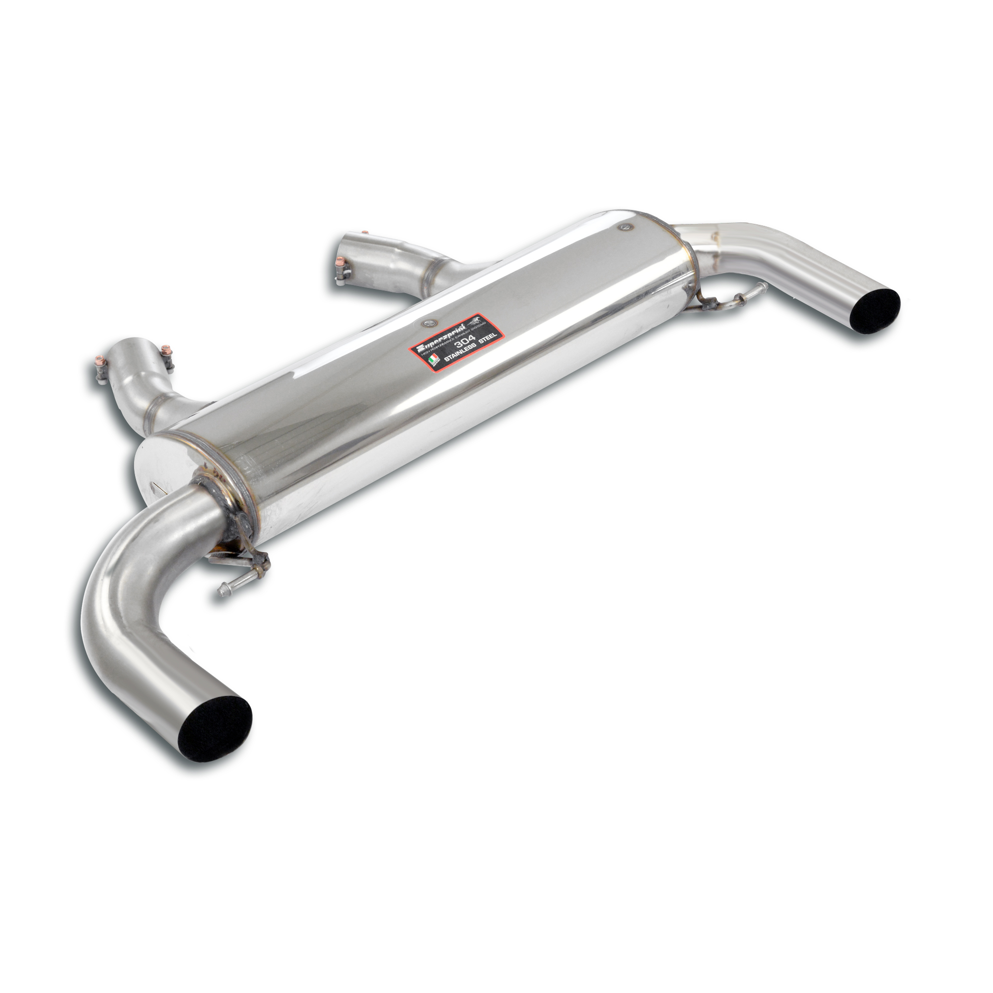 Rear exhaust Right - Left Racing (For OEM endpipes)