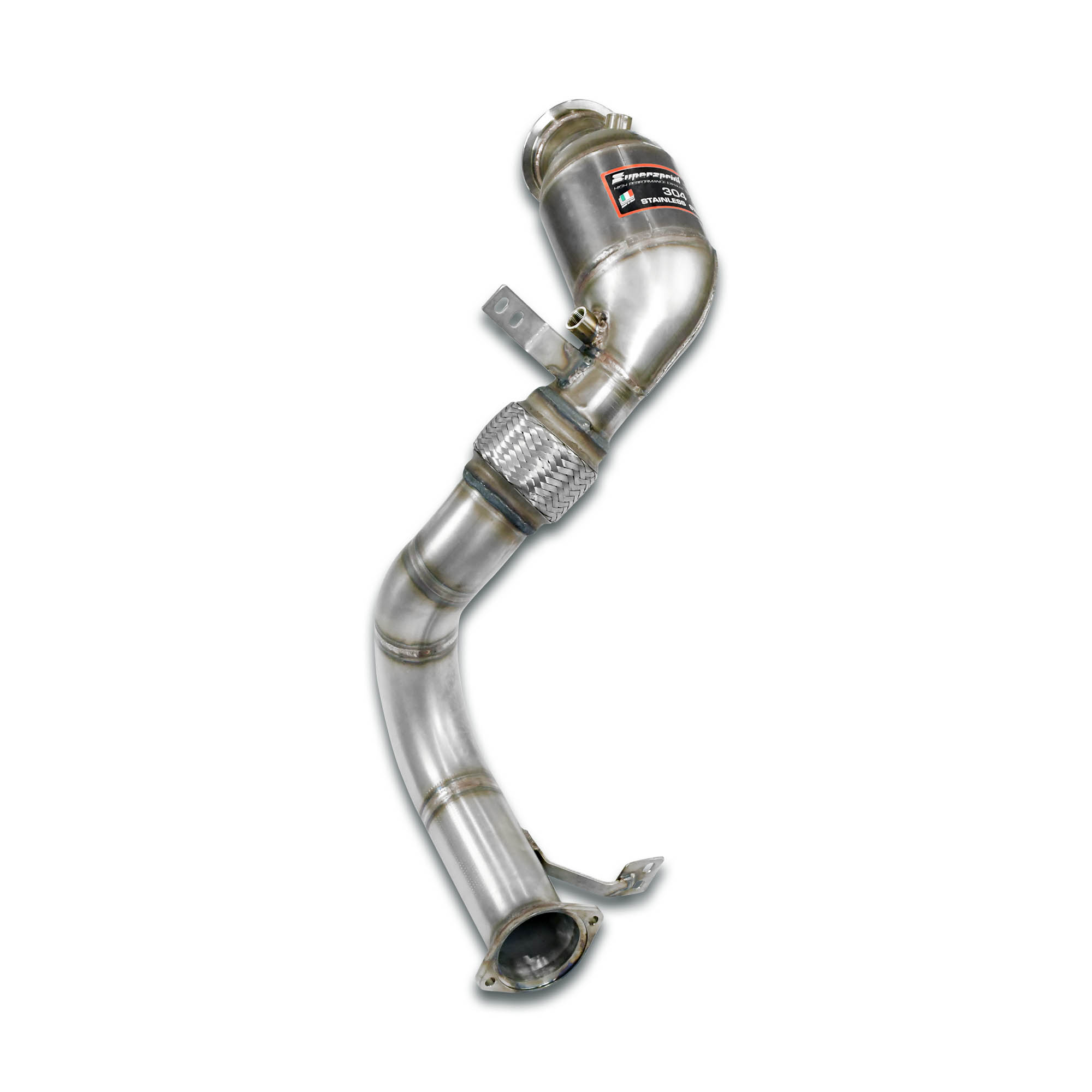 Downpipe + catalizzatore metallico sinistro
