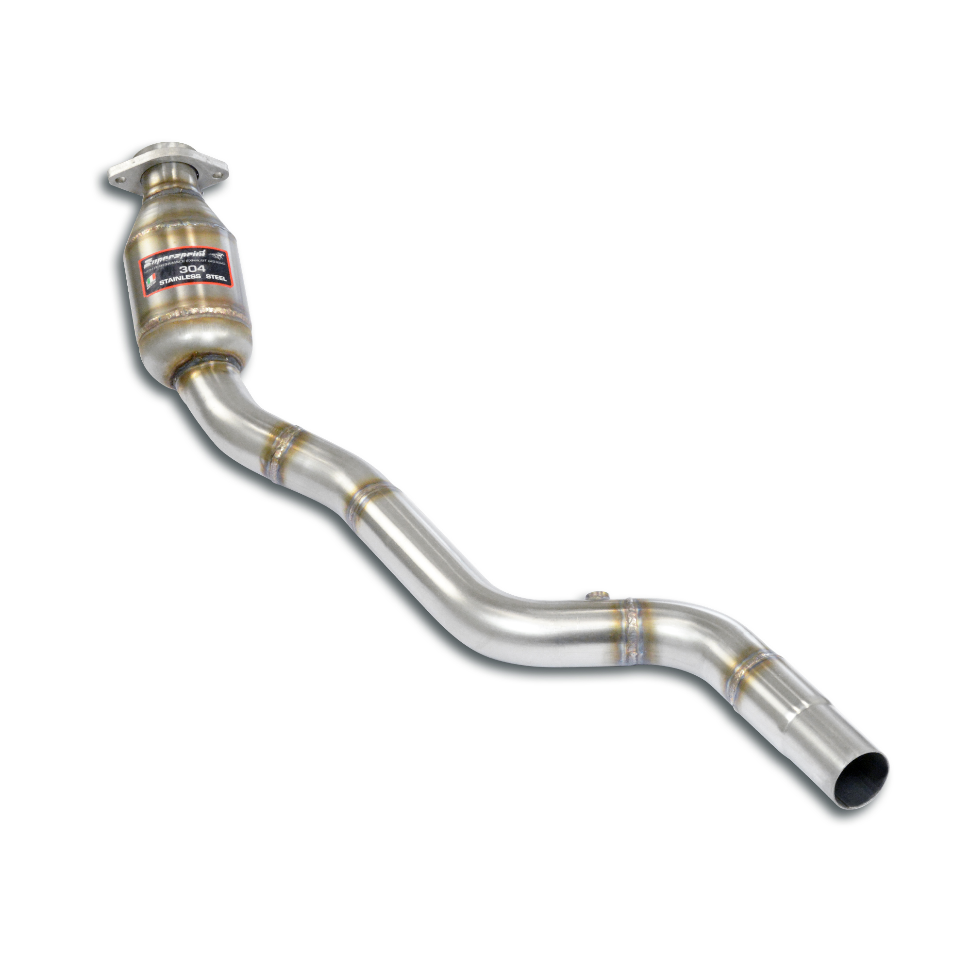 Downpipe Sinistro + Catalizzatore metallico