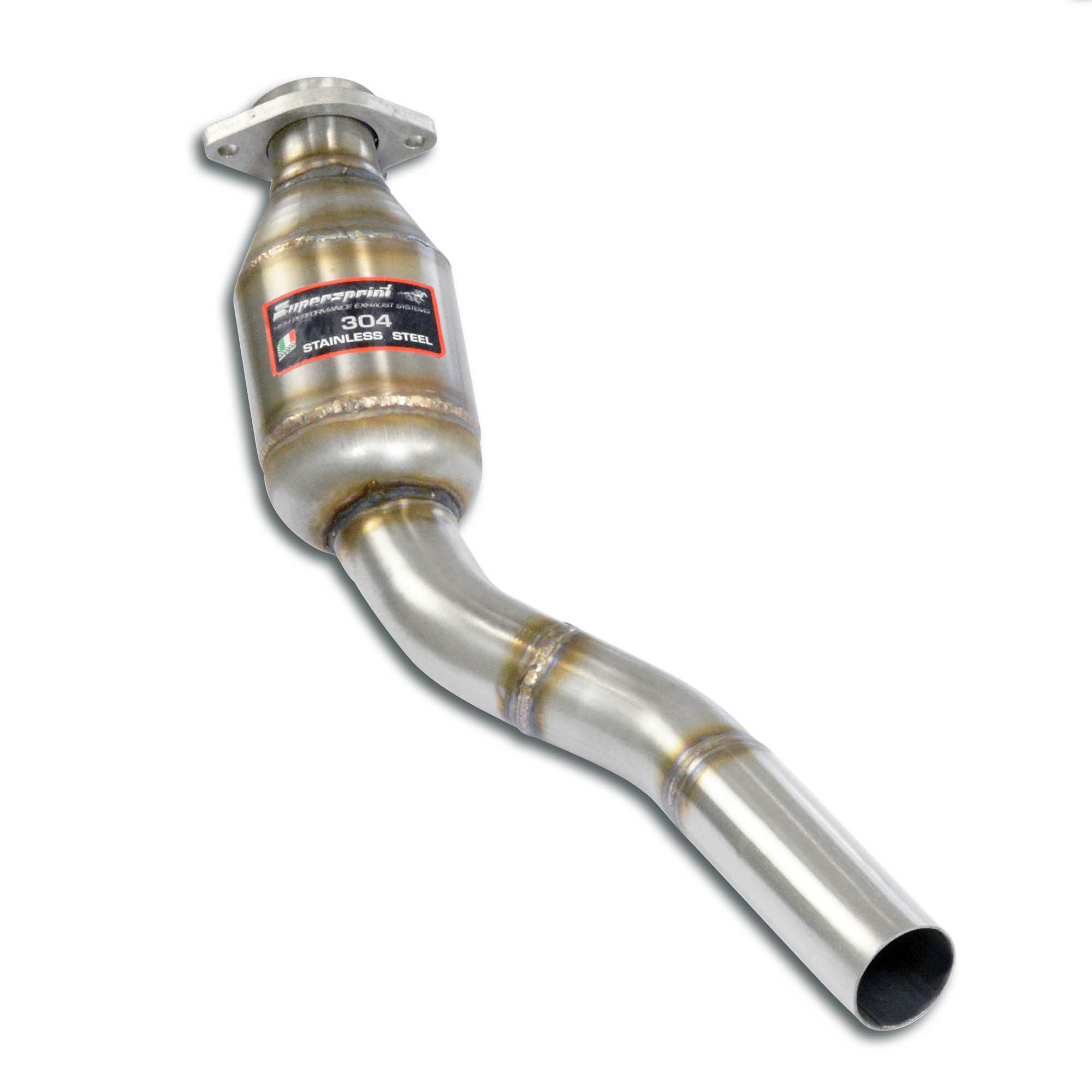 Downpipe Left + Metallic catalytic converter