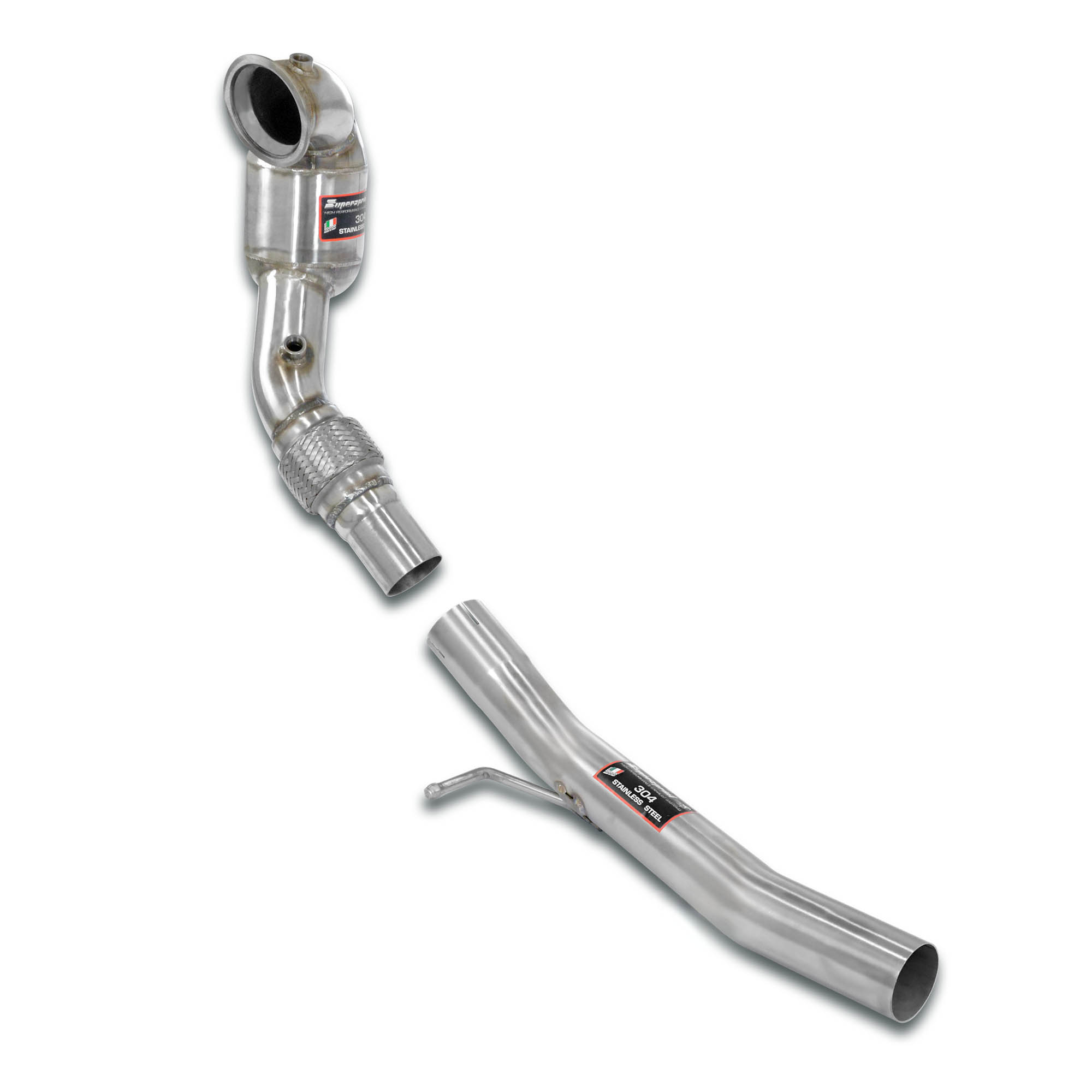 Downpipe + Catalizzatore metallico 200 CPSI  