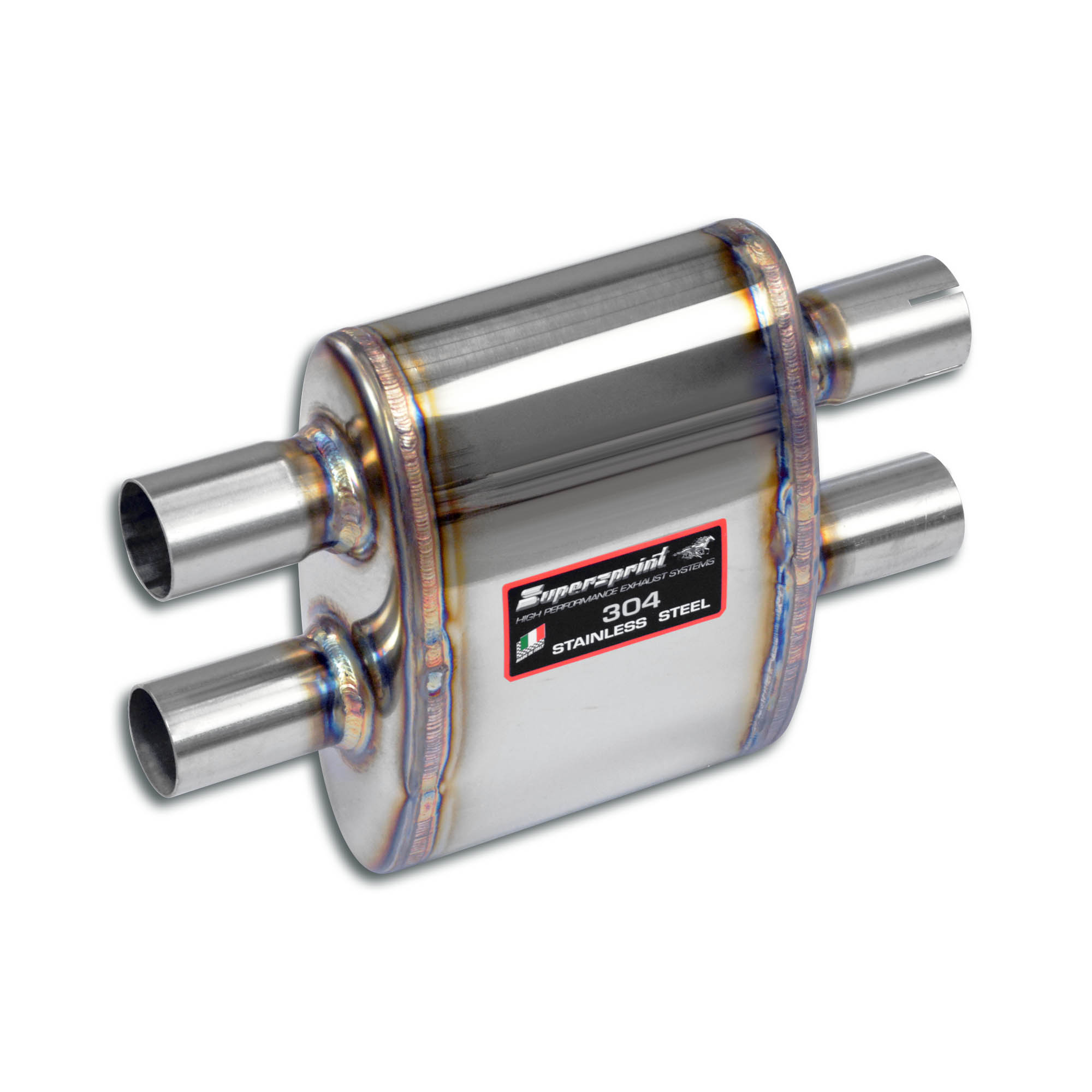 Mittelschalldämpfer, resonated