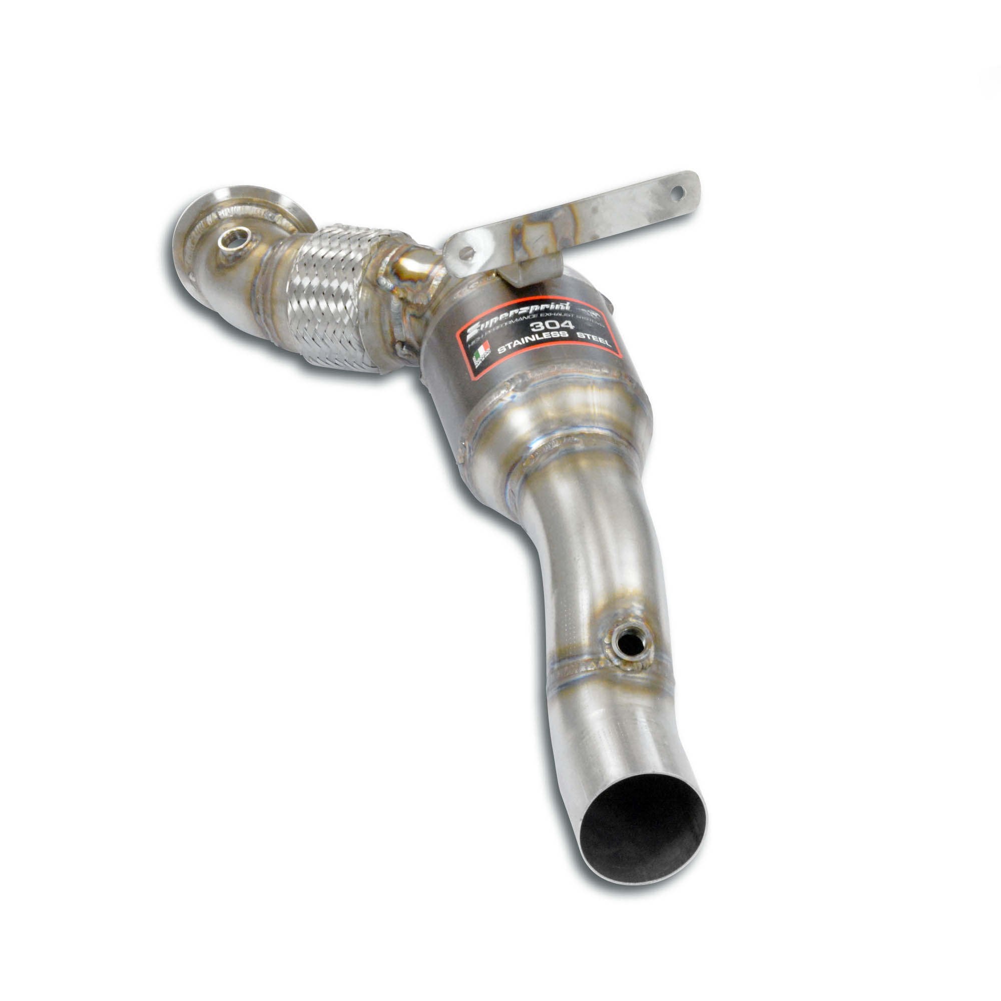 Downpipe Left + Metallic catalytic