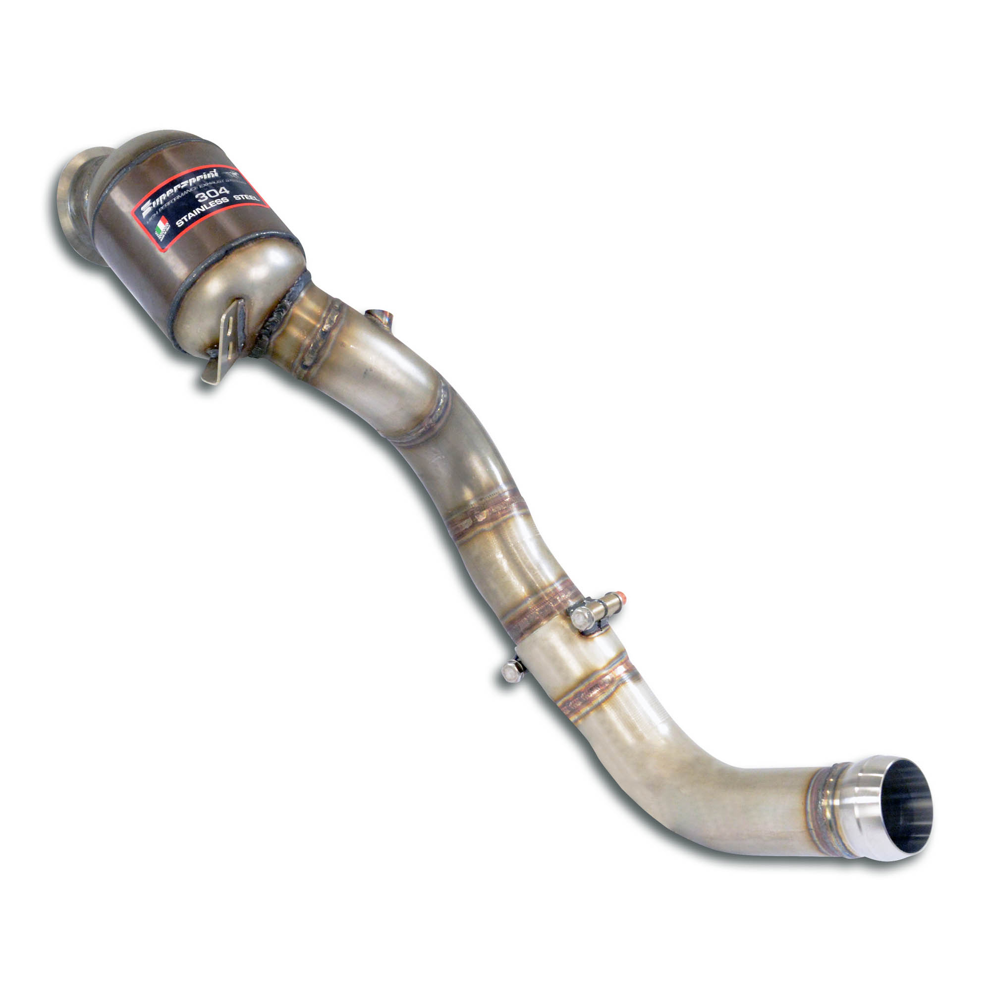 Downpipe Right + Metallic pre-catalytic converter Deletes the secondary catalytic (RHD - LHD)